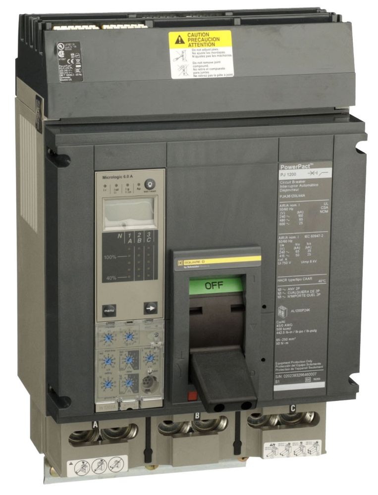 Square D PJA36120U44A Molded Case Circuit Breaker
