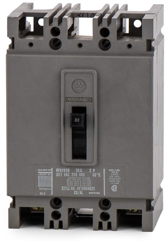 Westinghouse HFB2030 Molded Case Breakers (MCCBs)