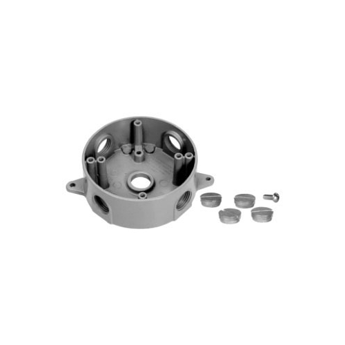 Crouse-Hinds TP7149 Weatherproof Round Outlet Box