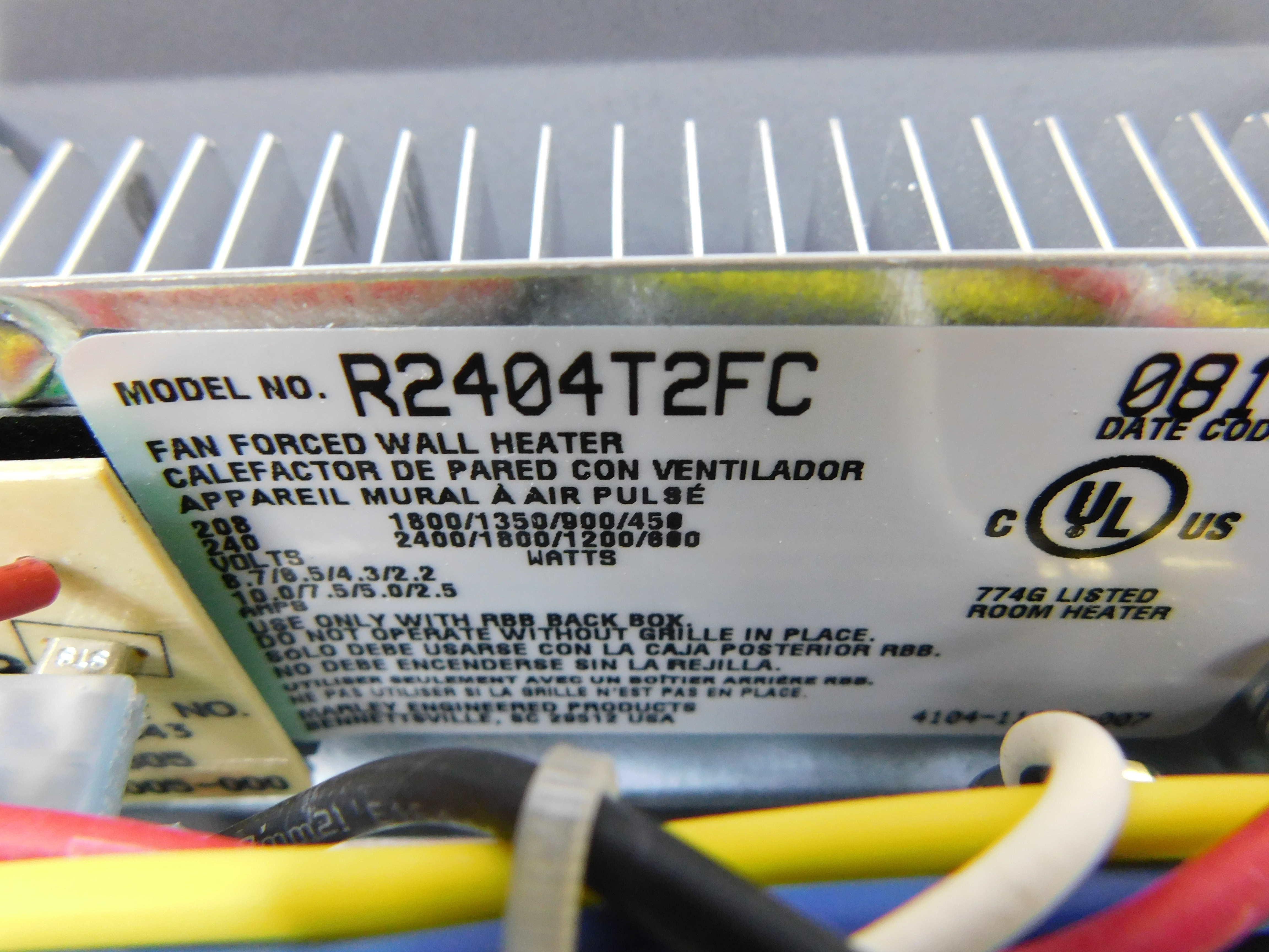 QMark GFR2404T2F Fan Forced Wall Heater