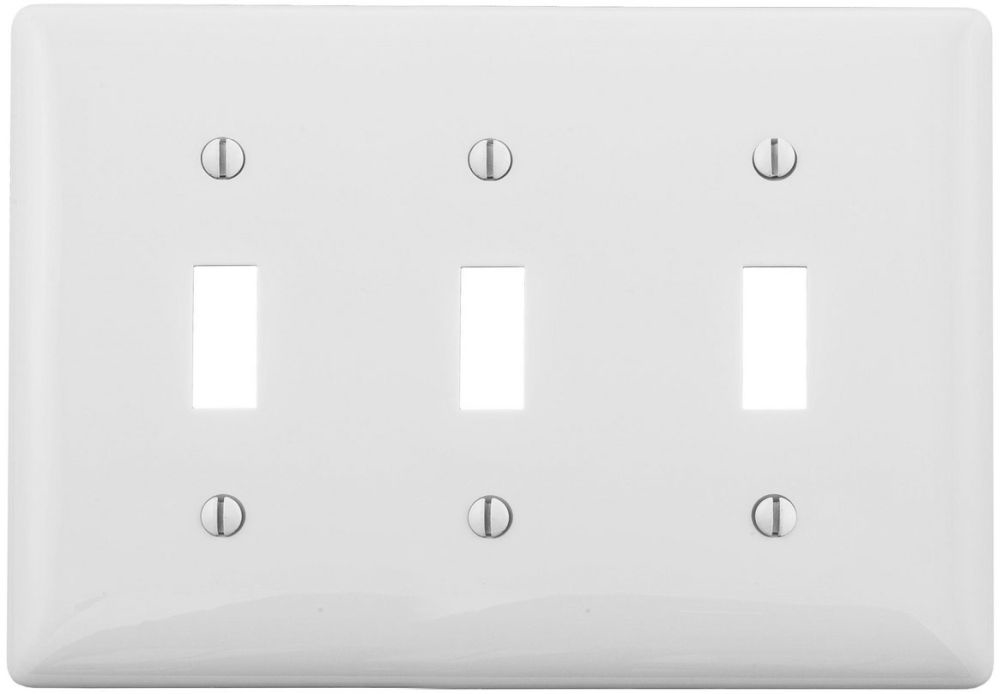 Hubbell Wiring Device-Kellems NP3W Wallplate