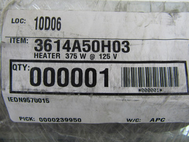 Eaton 3614A50H03 Electric Heaters 125V EA 375W (Repackaged)