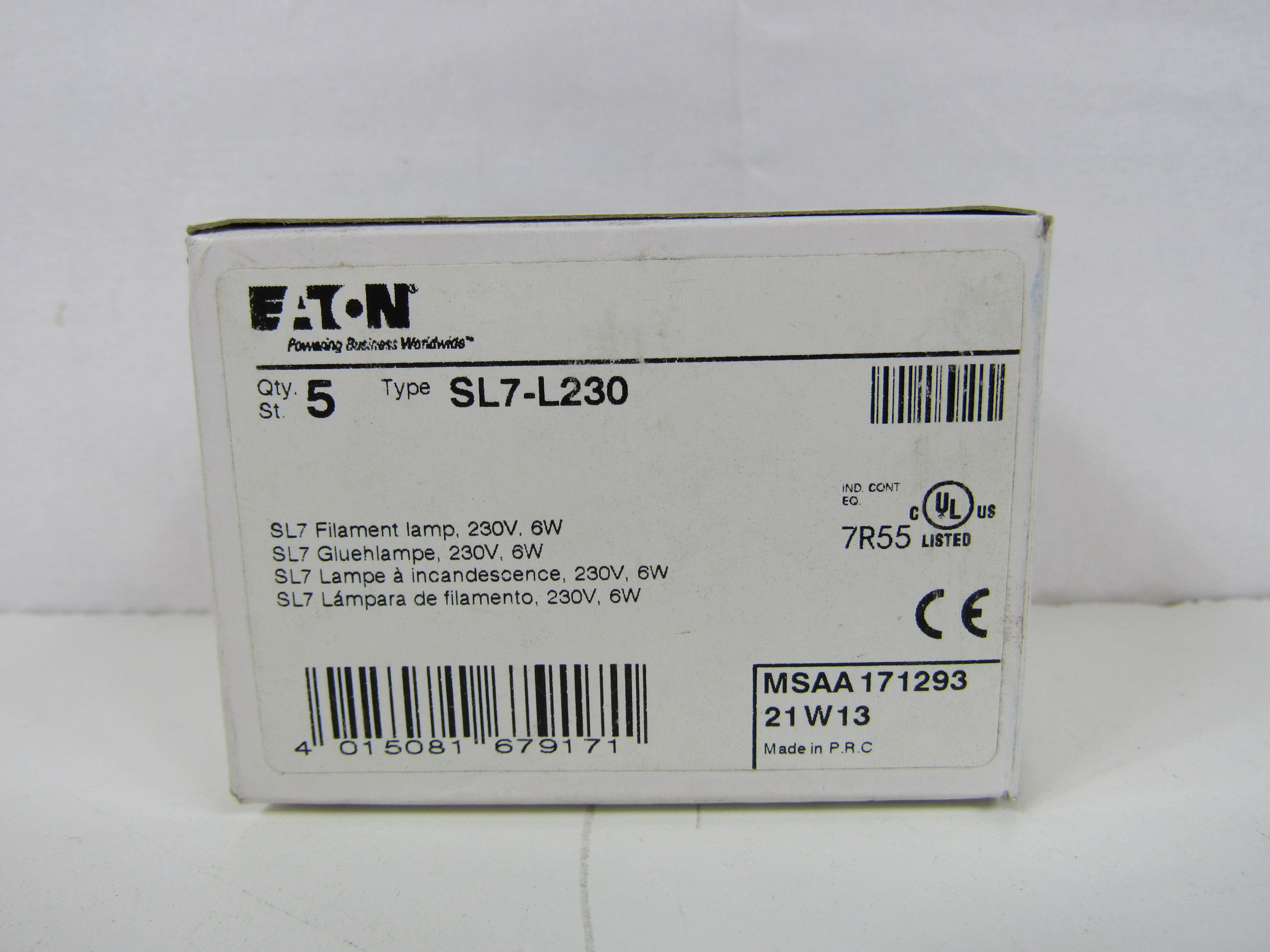 Eaton SL7-L230 Miniature and Specialty Bulbs