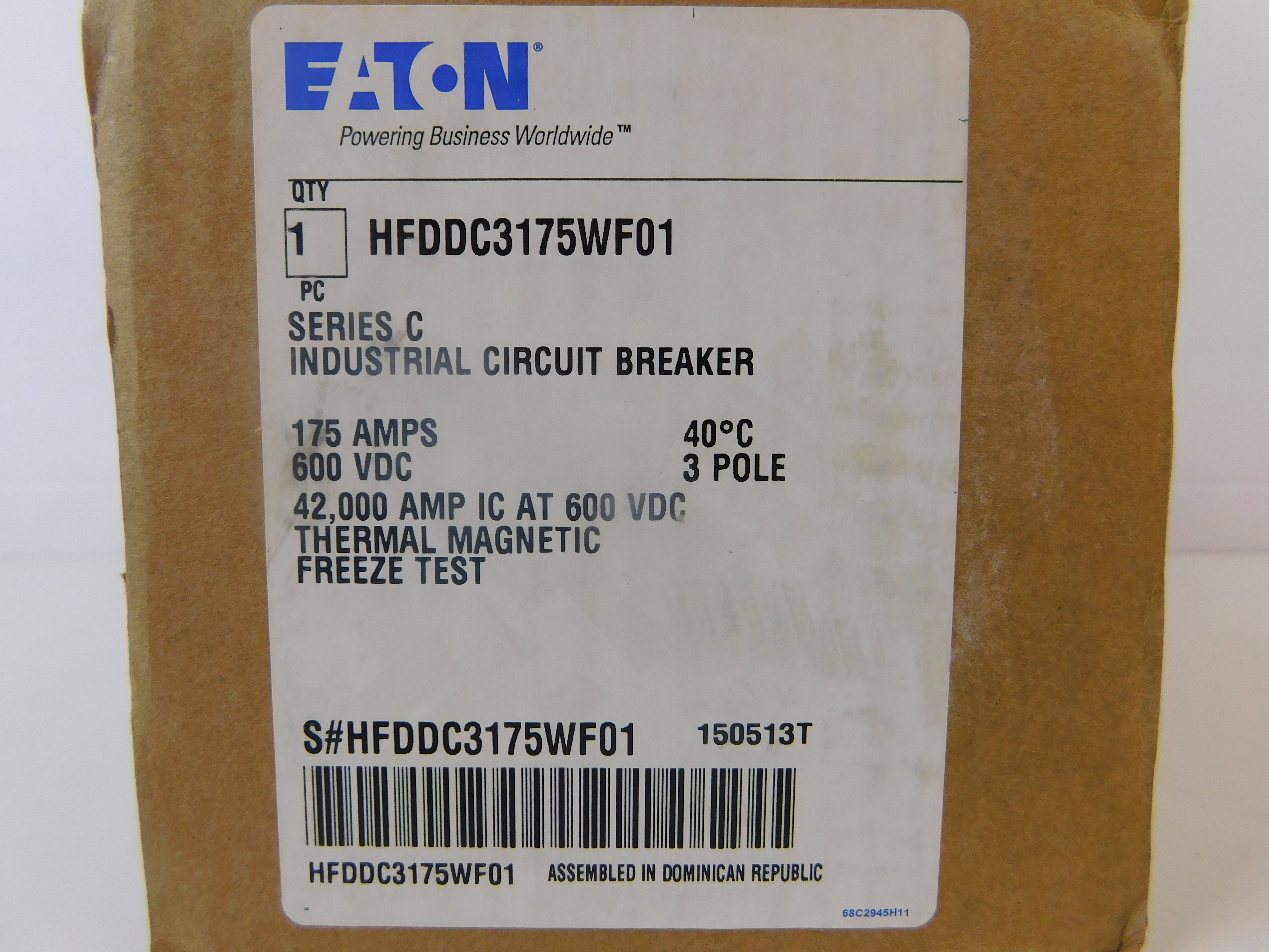 Eaton HFDDC3175WF01 Molded Case Breakers (MCCBs)
