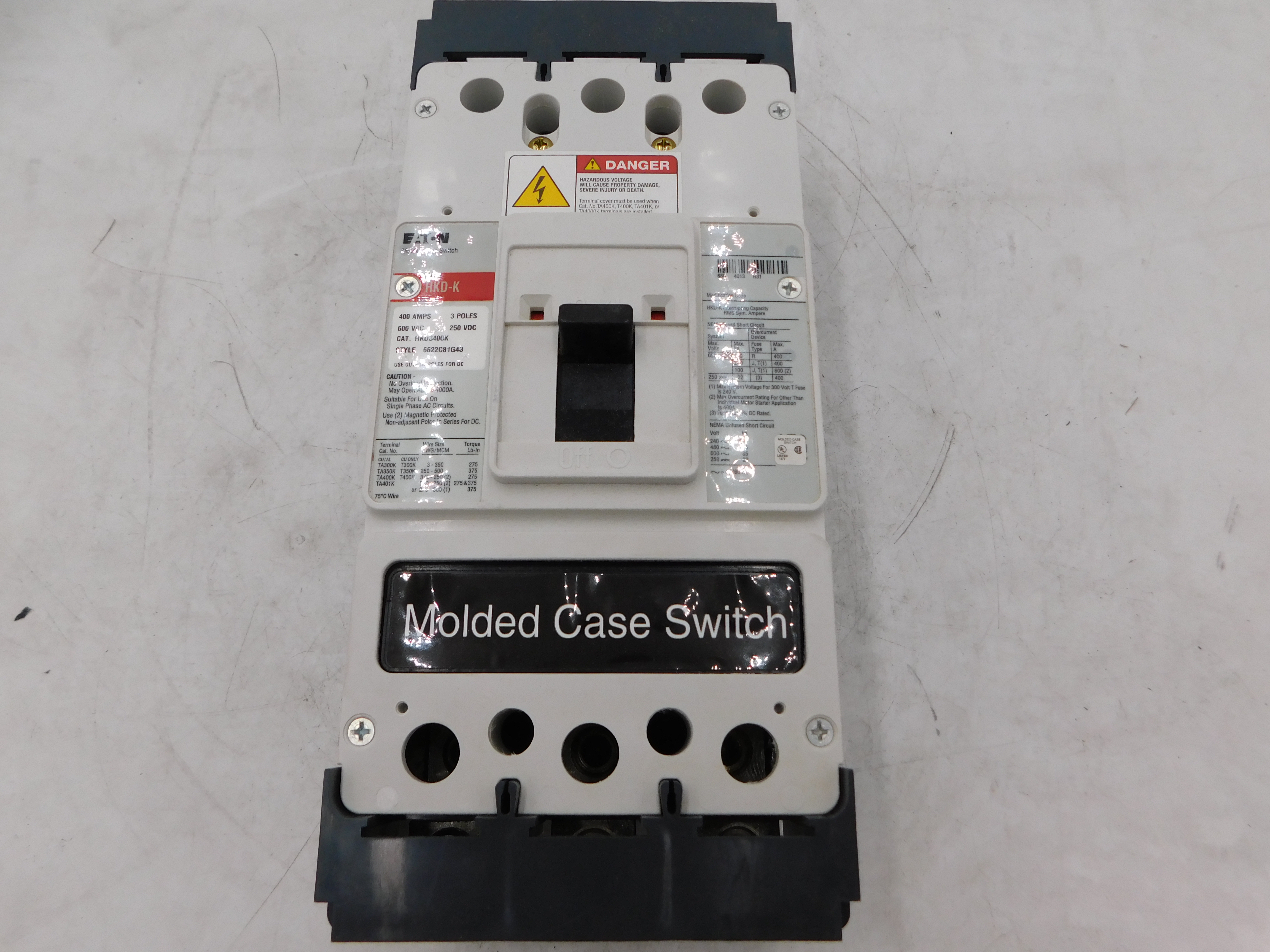 Eaton HKD3400K Molded Case Breakers (MCCBs)