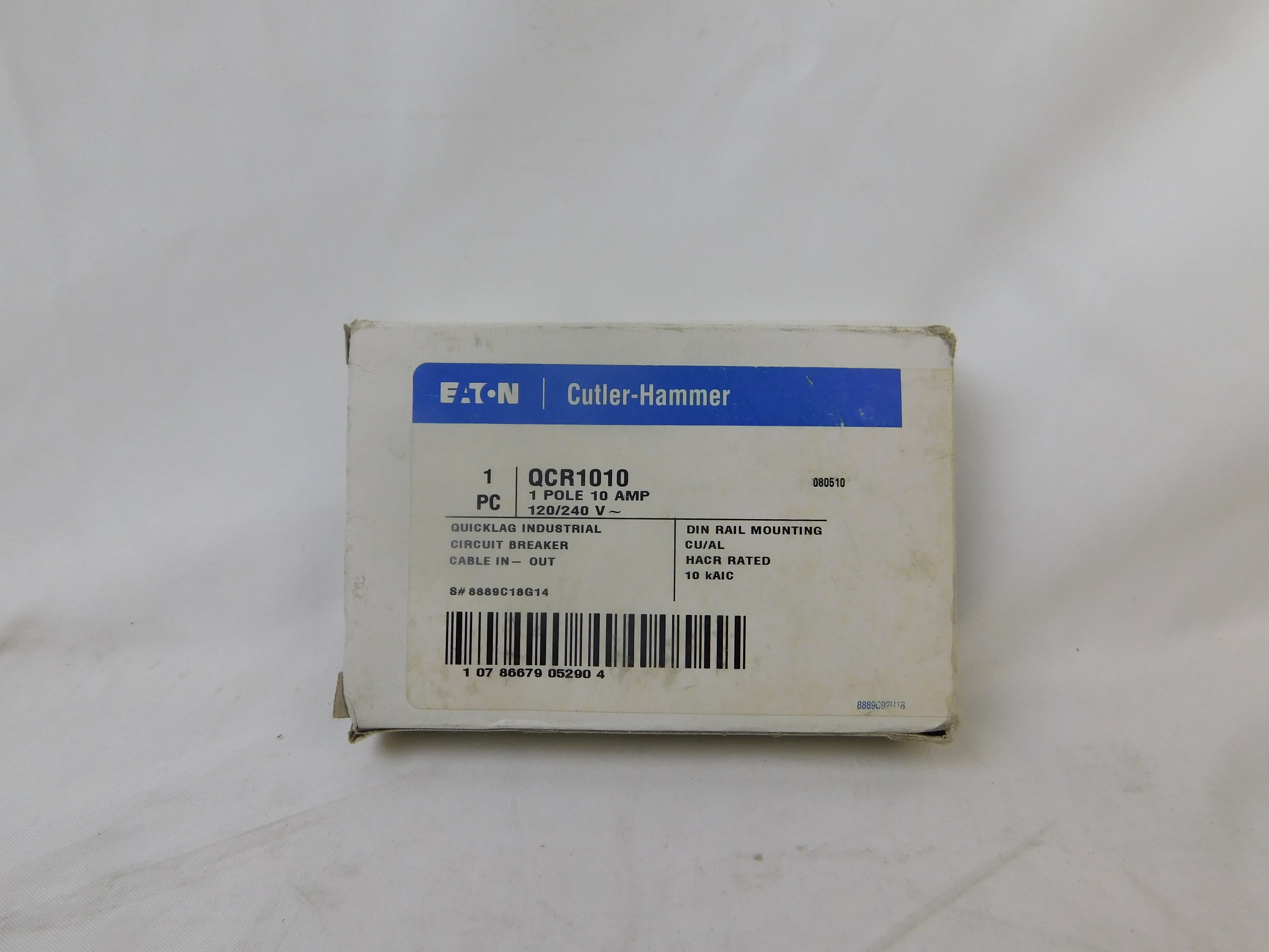 Eaton QCR1010 Din Rail Mounted Circuit Breakers