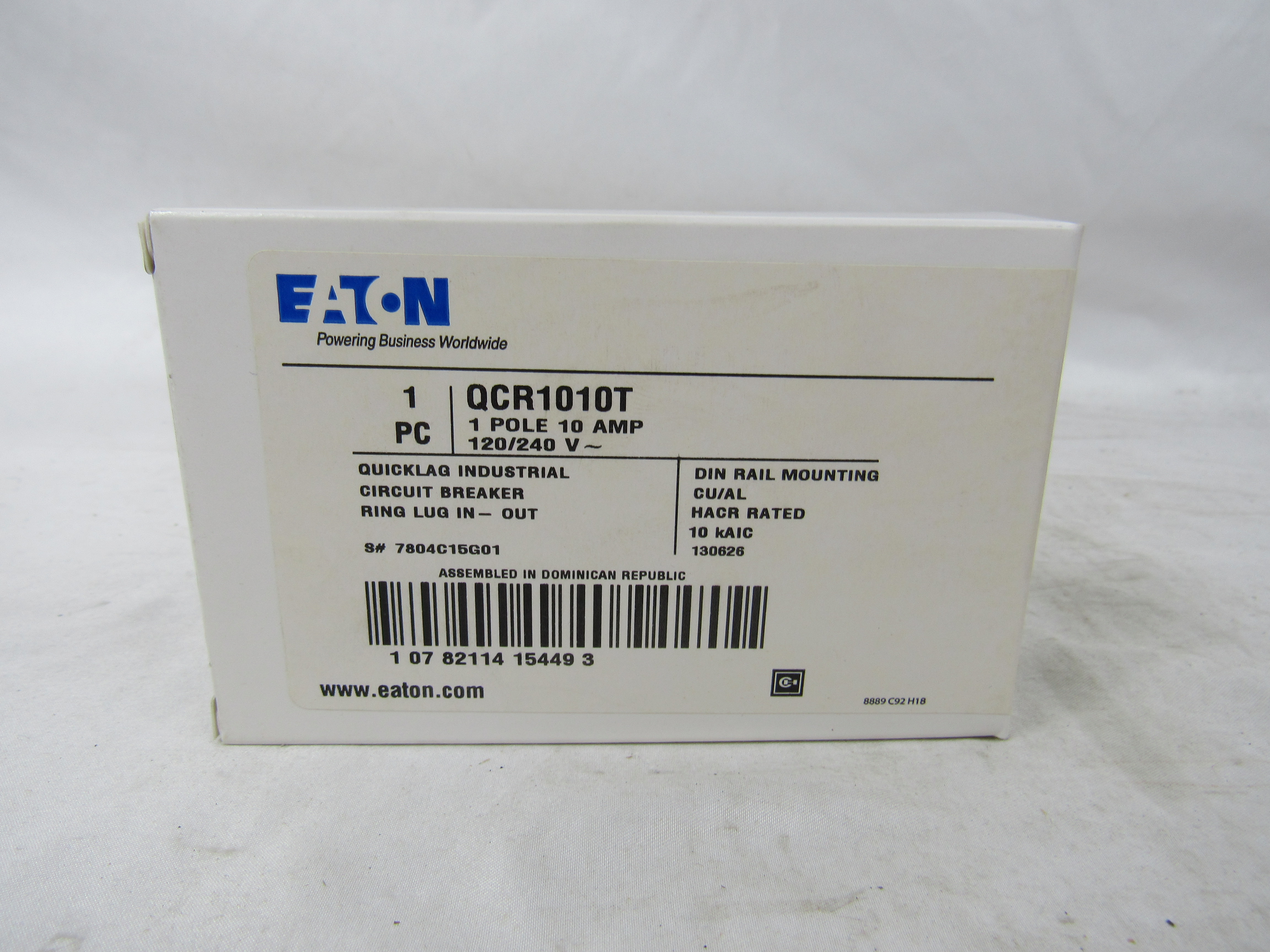 Eaton QCR1010T Din Rail Mounted Circuit Breakers