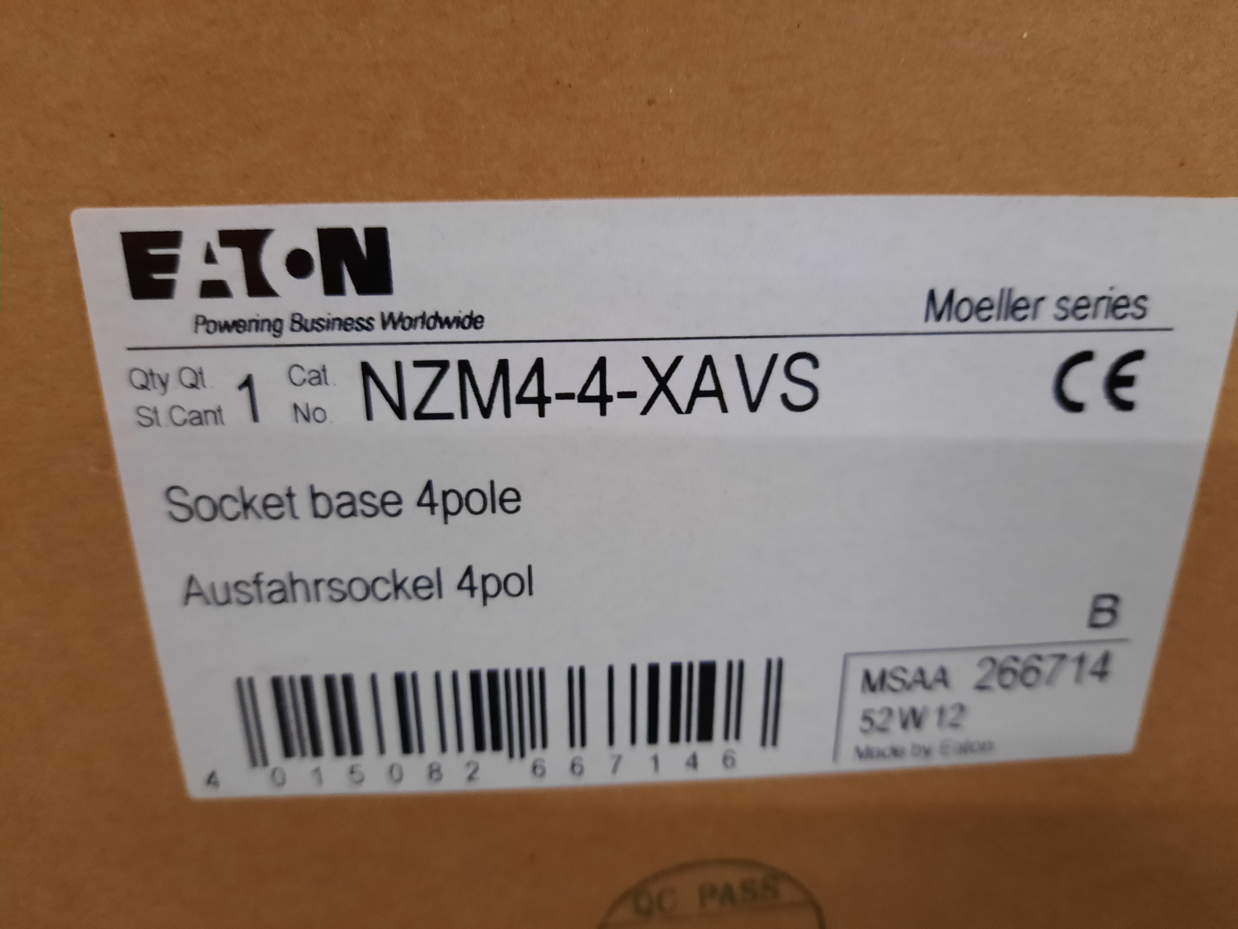 Eaton NZM4-4-XAVS Circuit Breaker Accessories