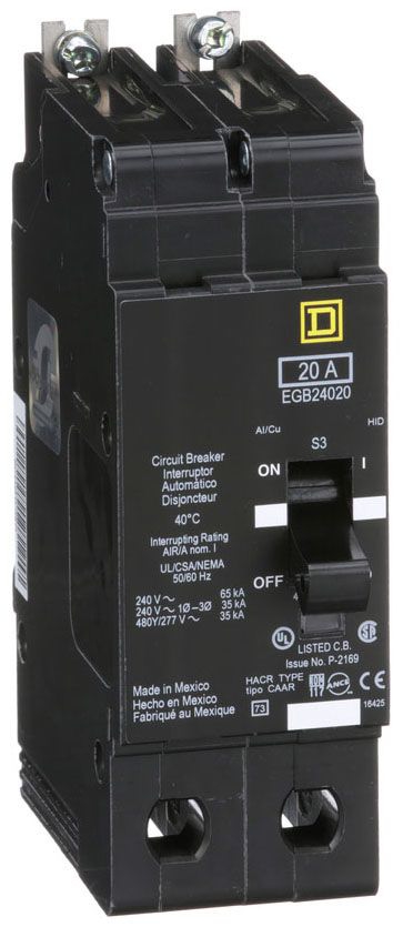 Square D EGB24020 Molded Case Breakers (MCCBs)