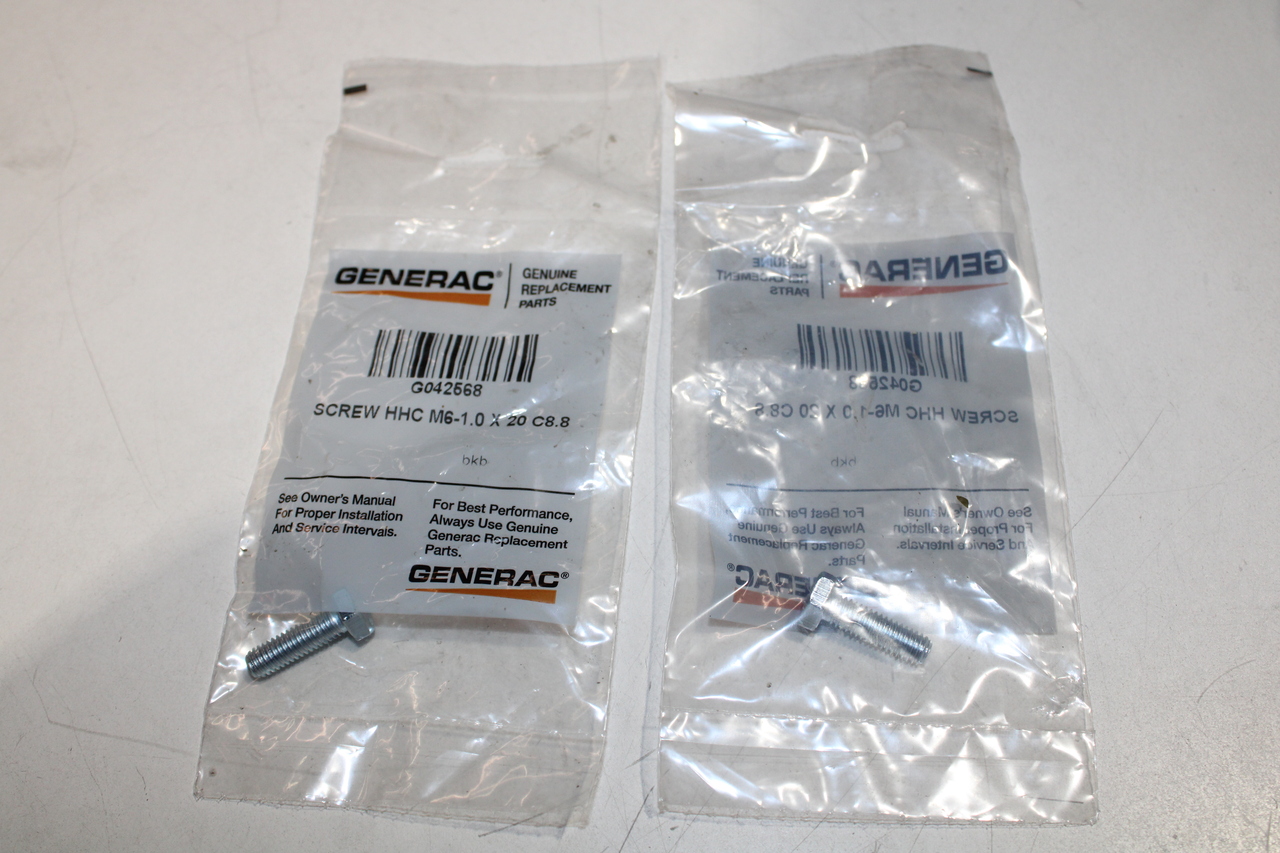 Generac G042568 Nuts/Bolts/Screws/Washers Generac G042568 Nuts/Bolts/Screws/Washers