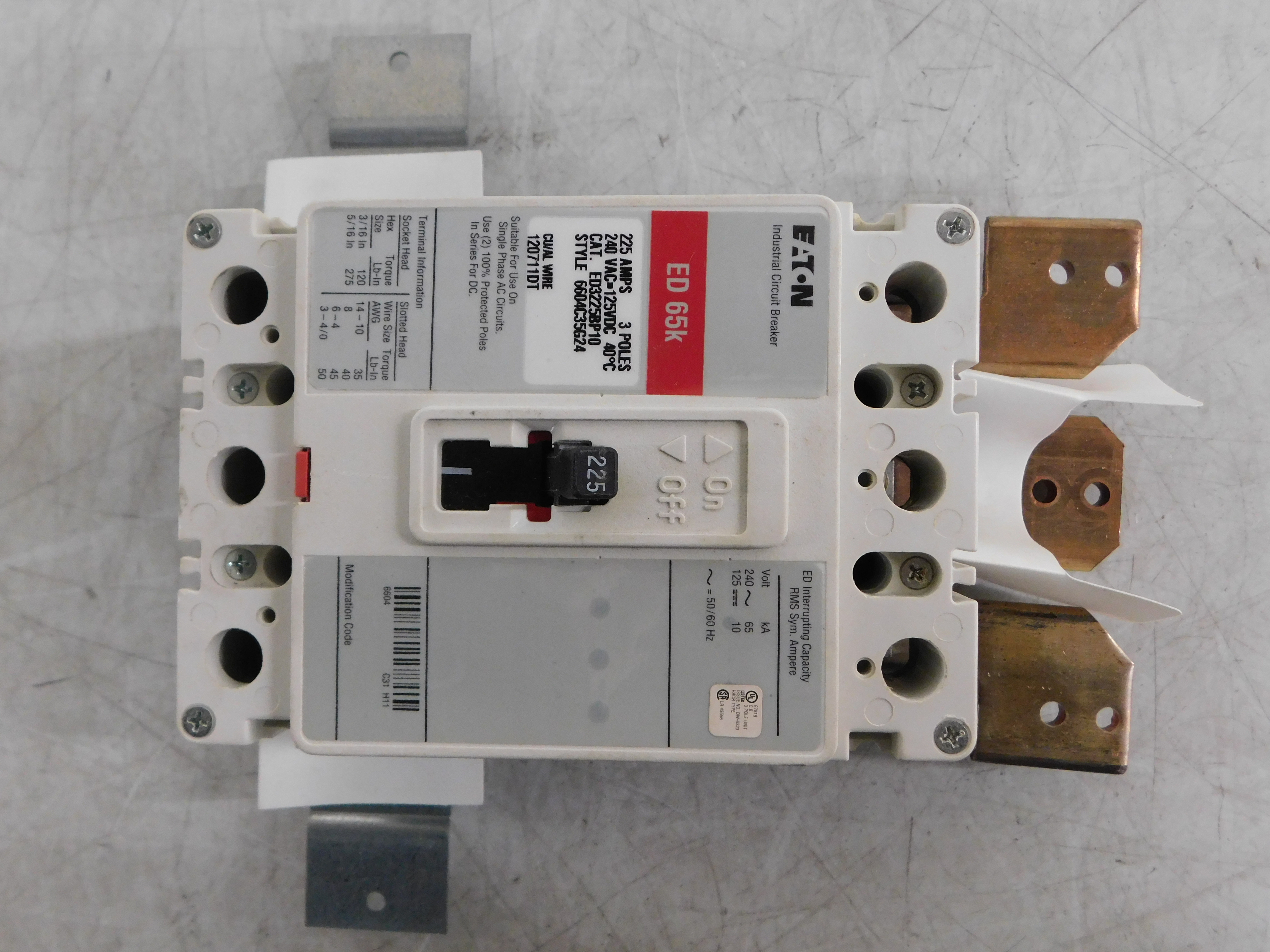 Eaton BKED225B Molded Case Breakers (MCCBs)