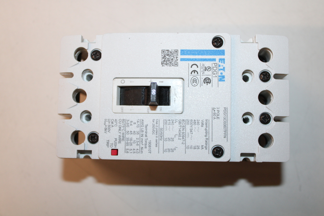 Eaton PDG13C0060TFFN Molded Case Breakers (MCCBs)