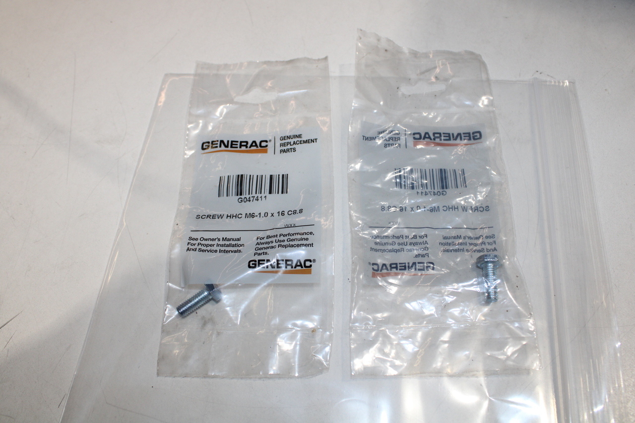 Generac G047411 Nuts/Bolts/Screws/Washers Generac G047411 Nuts/Bolts/Screws/Washers