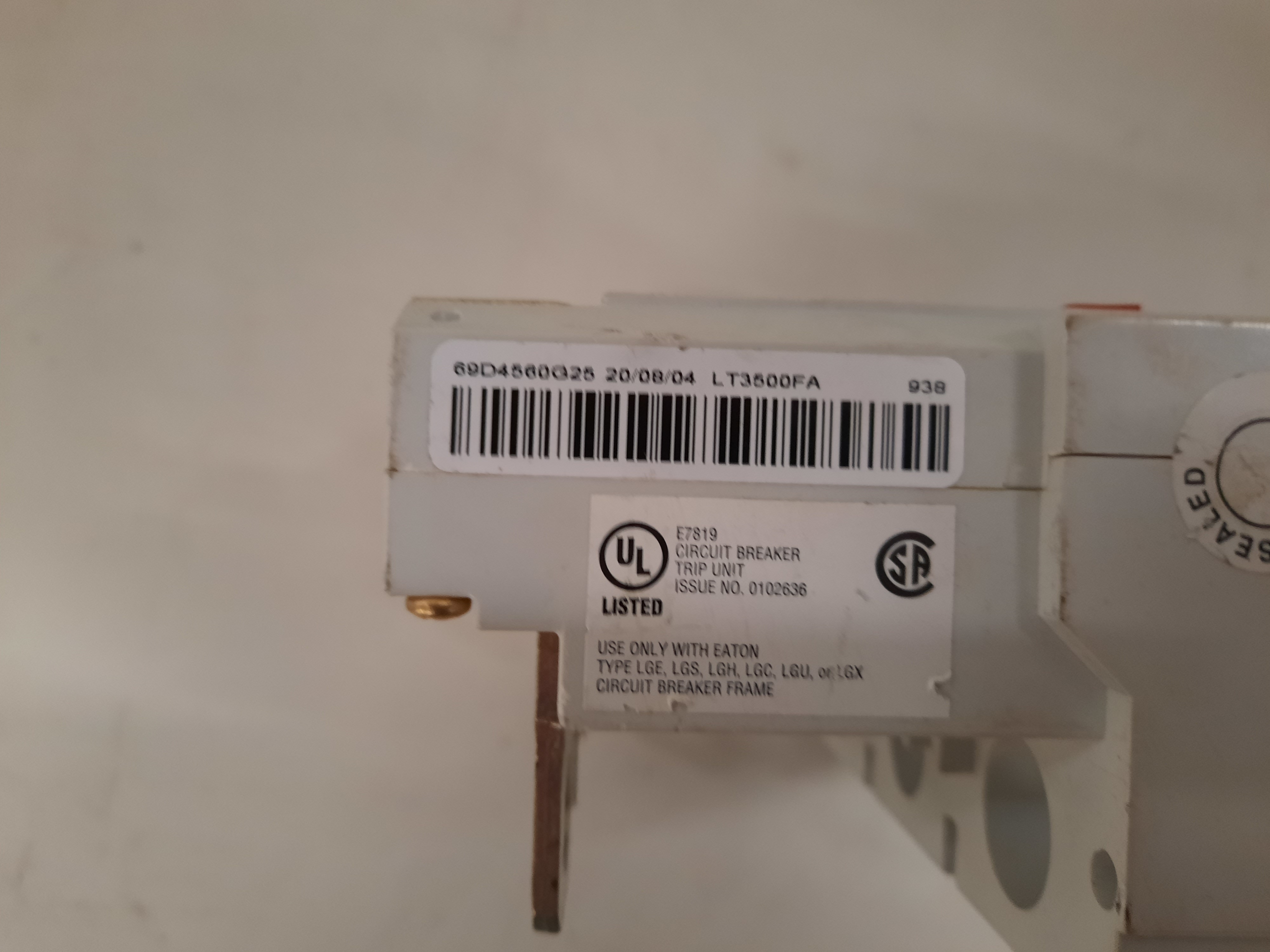 Eaton LT3500FA Trip Units