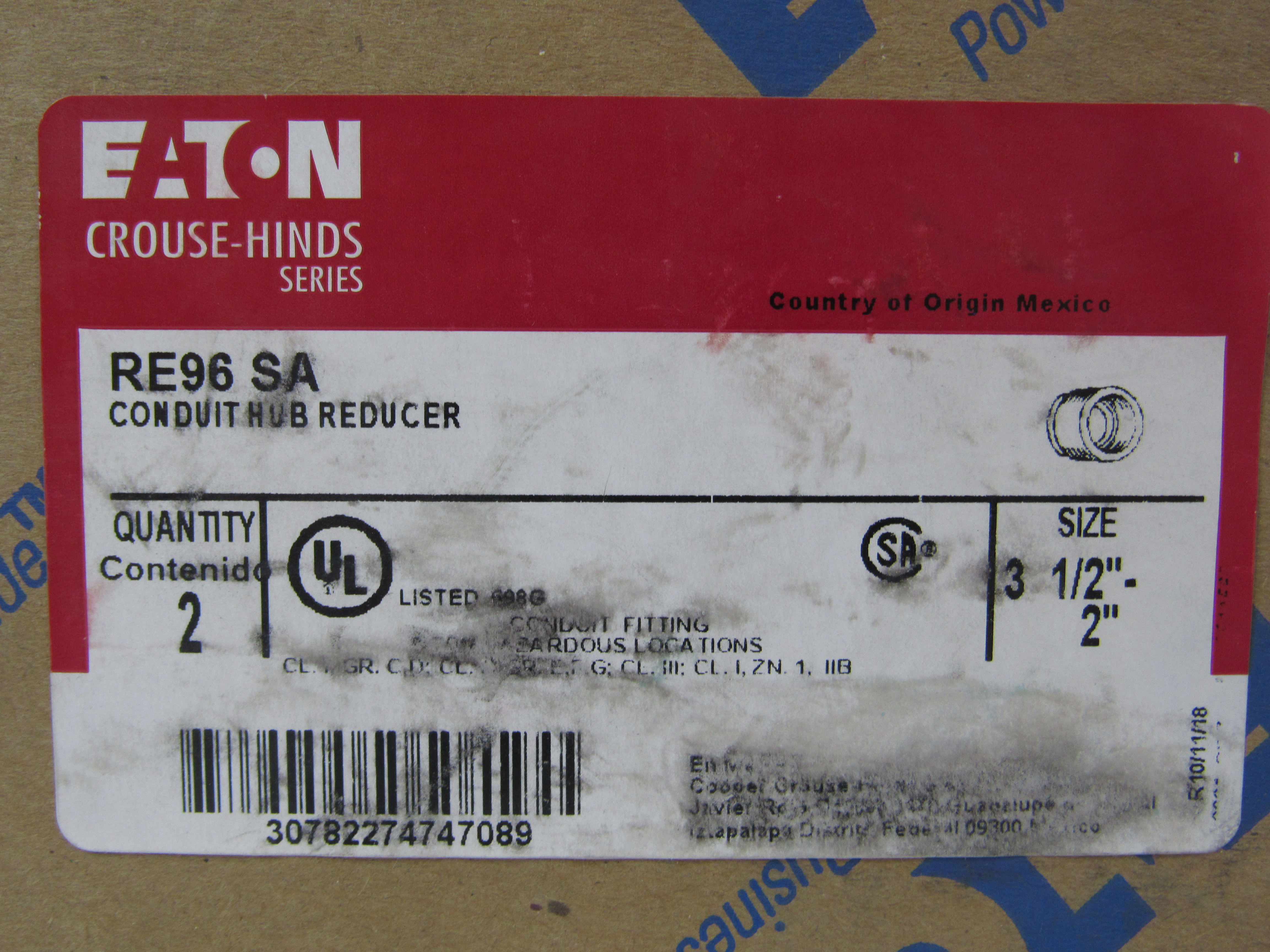 Eaton RE96-SA Bushings/Knockout Seals/Locknuts