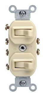 Leviton Manufacturing 5243-W Combination Switch
