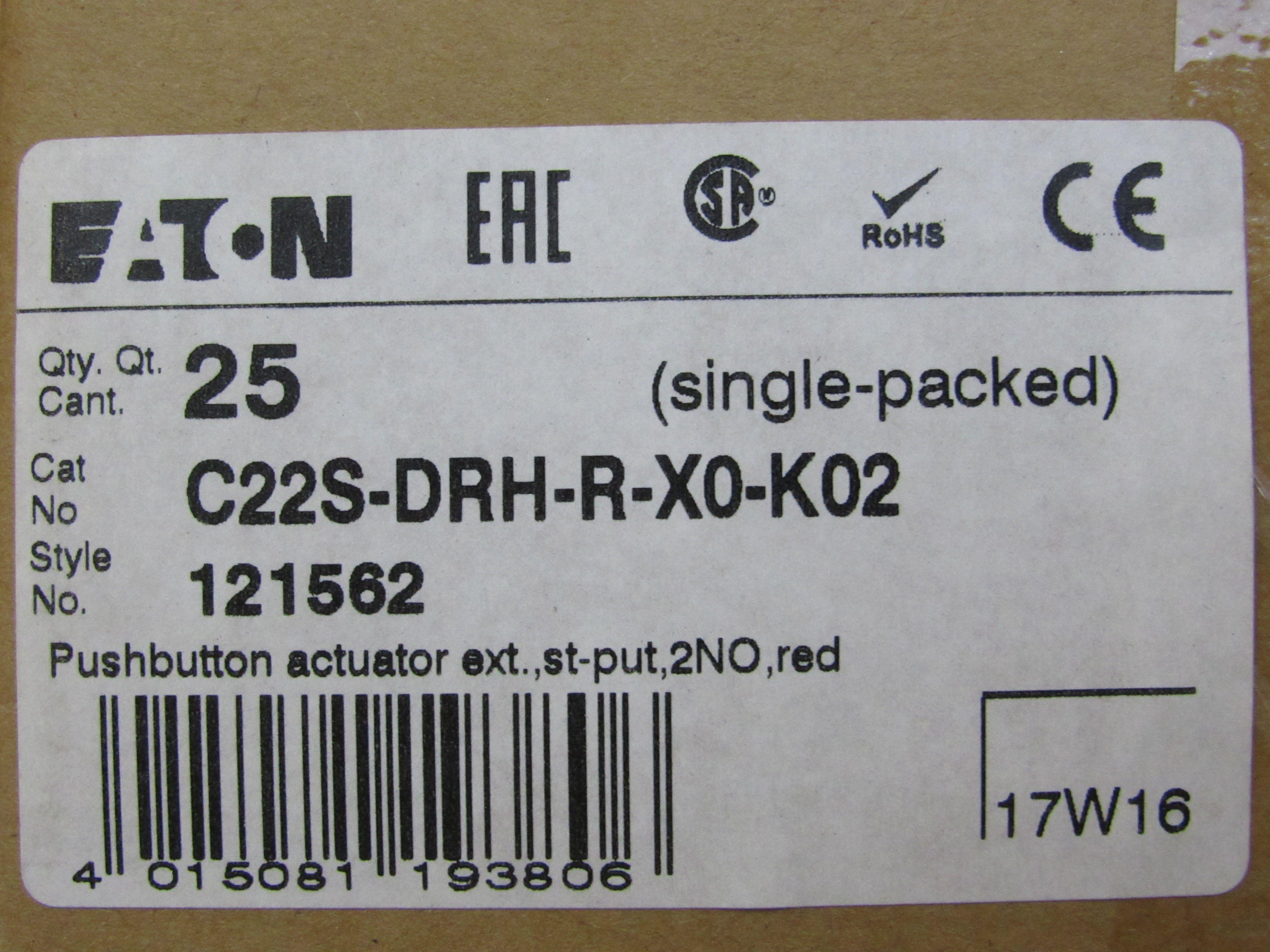 Eaton C22S-DRH-R-X0-K02 Motor Controllers
