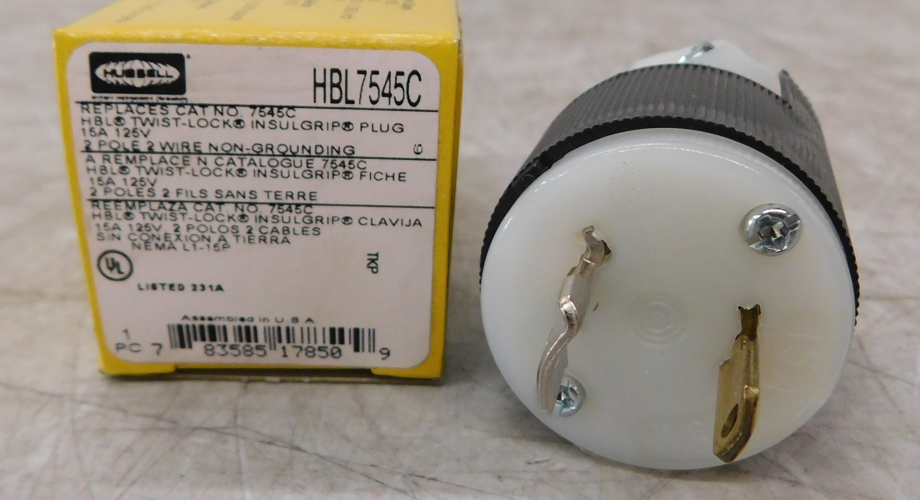 Hubbell HBL7545C Plugs