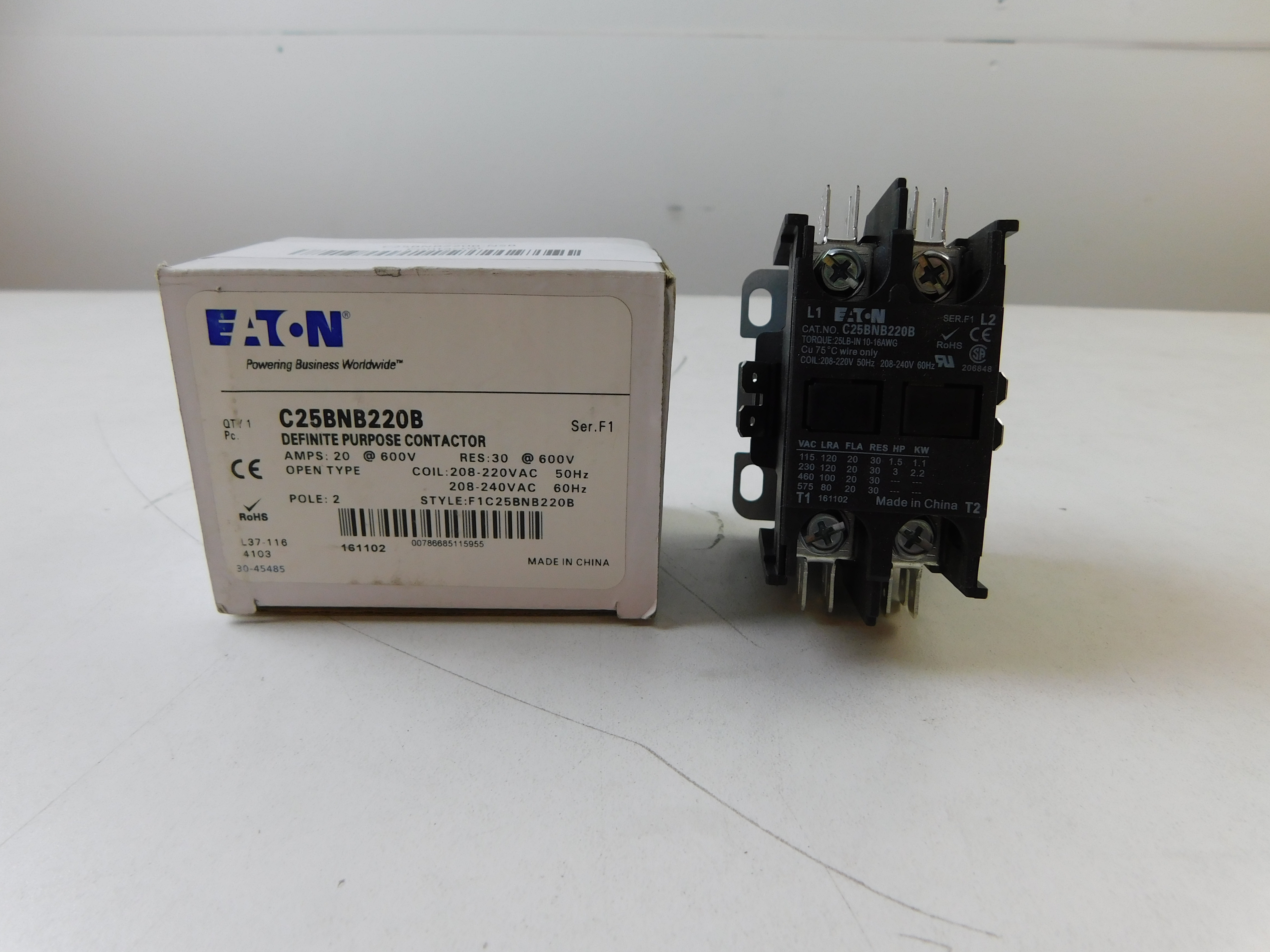 Eaton C25BNB220B Definite Purpose Contactors