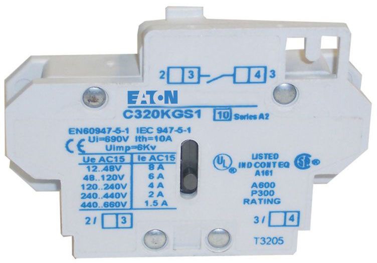 Crouse-Hinds C320KGS1 Auxiliary Contact