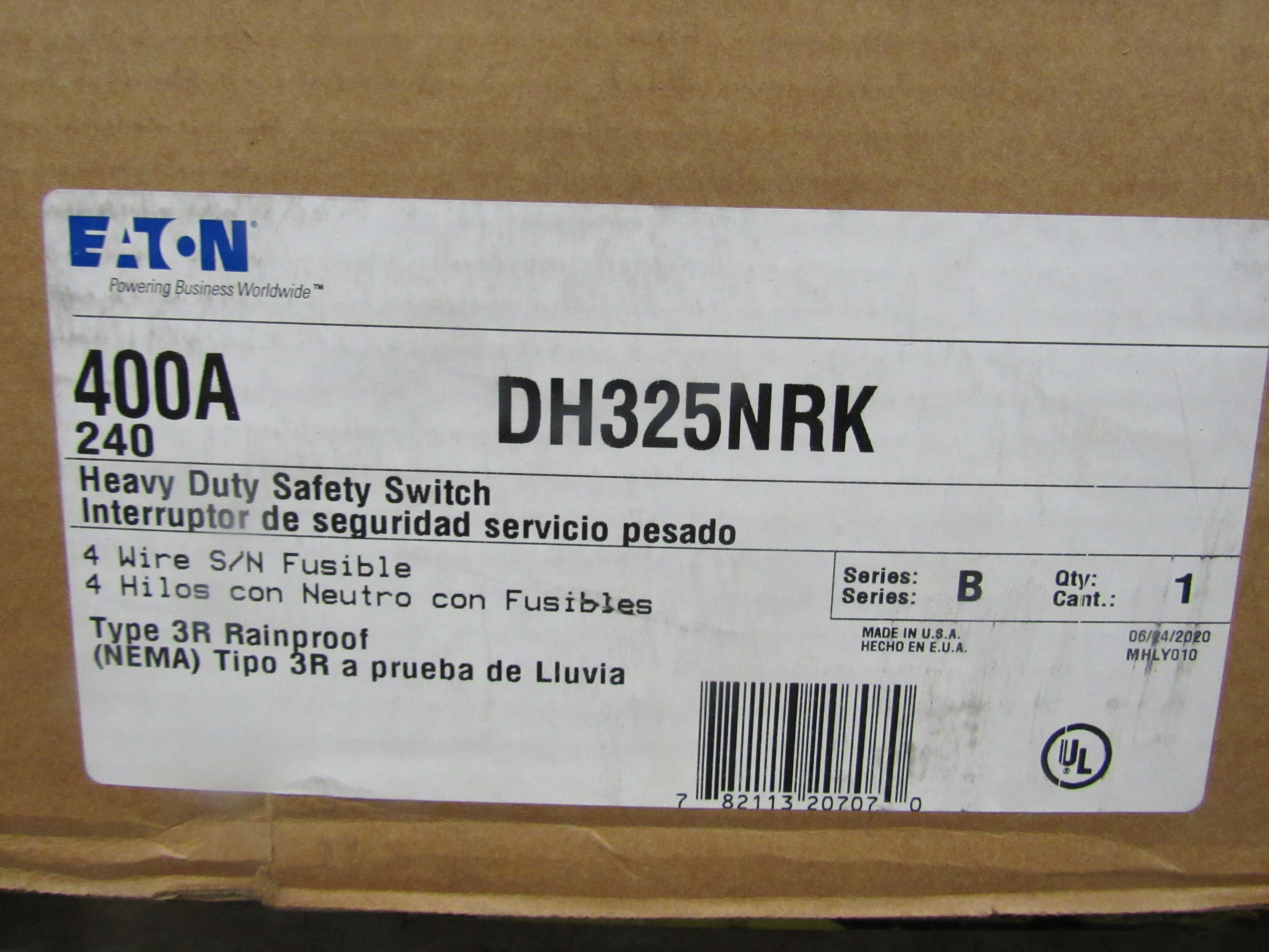Eaton DH325NRK Heavy Duty Safety Switches