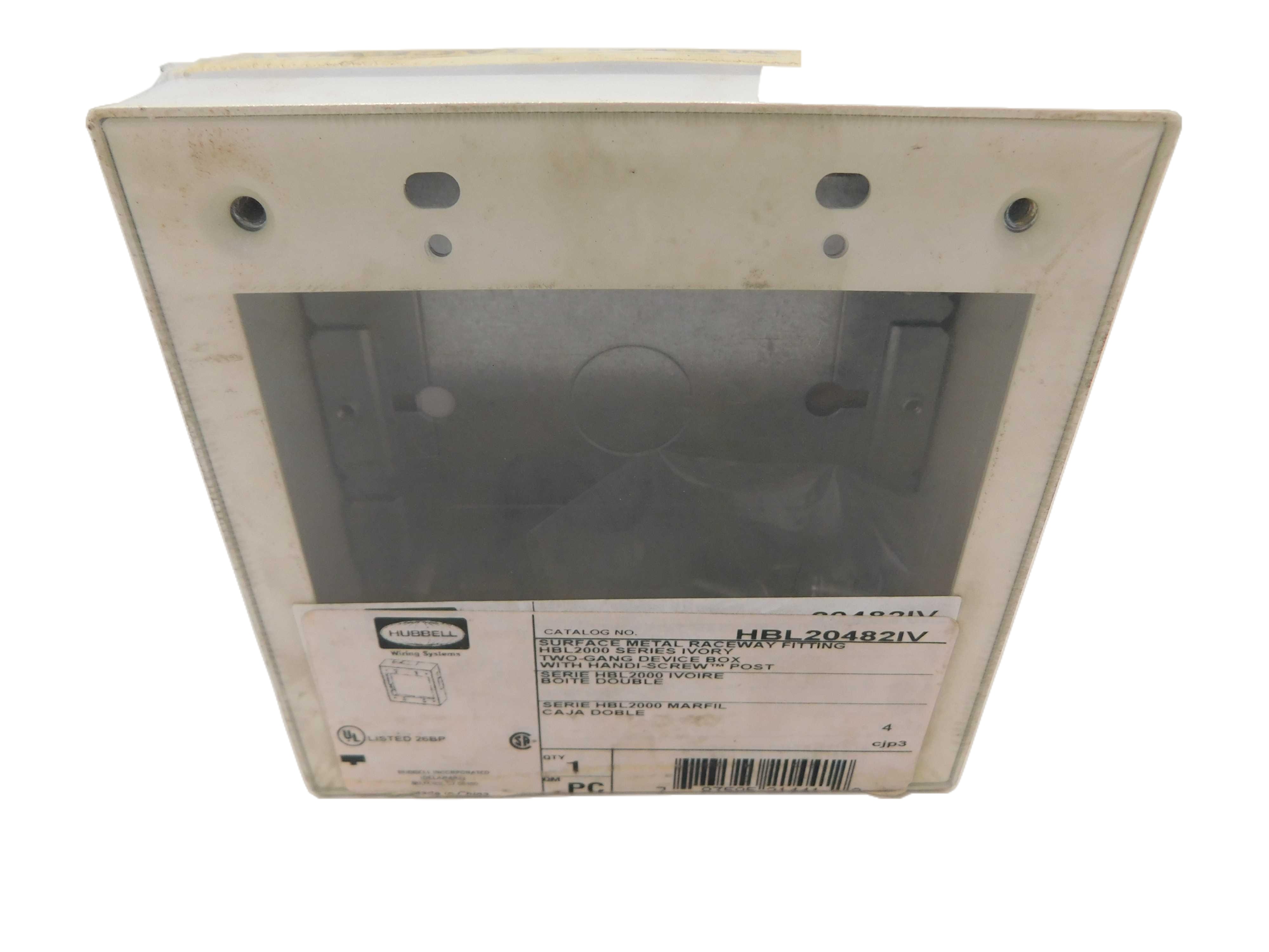 Wiring Device-kellems HBL20482IV Raceway and Raceway Boxes