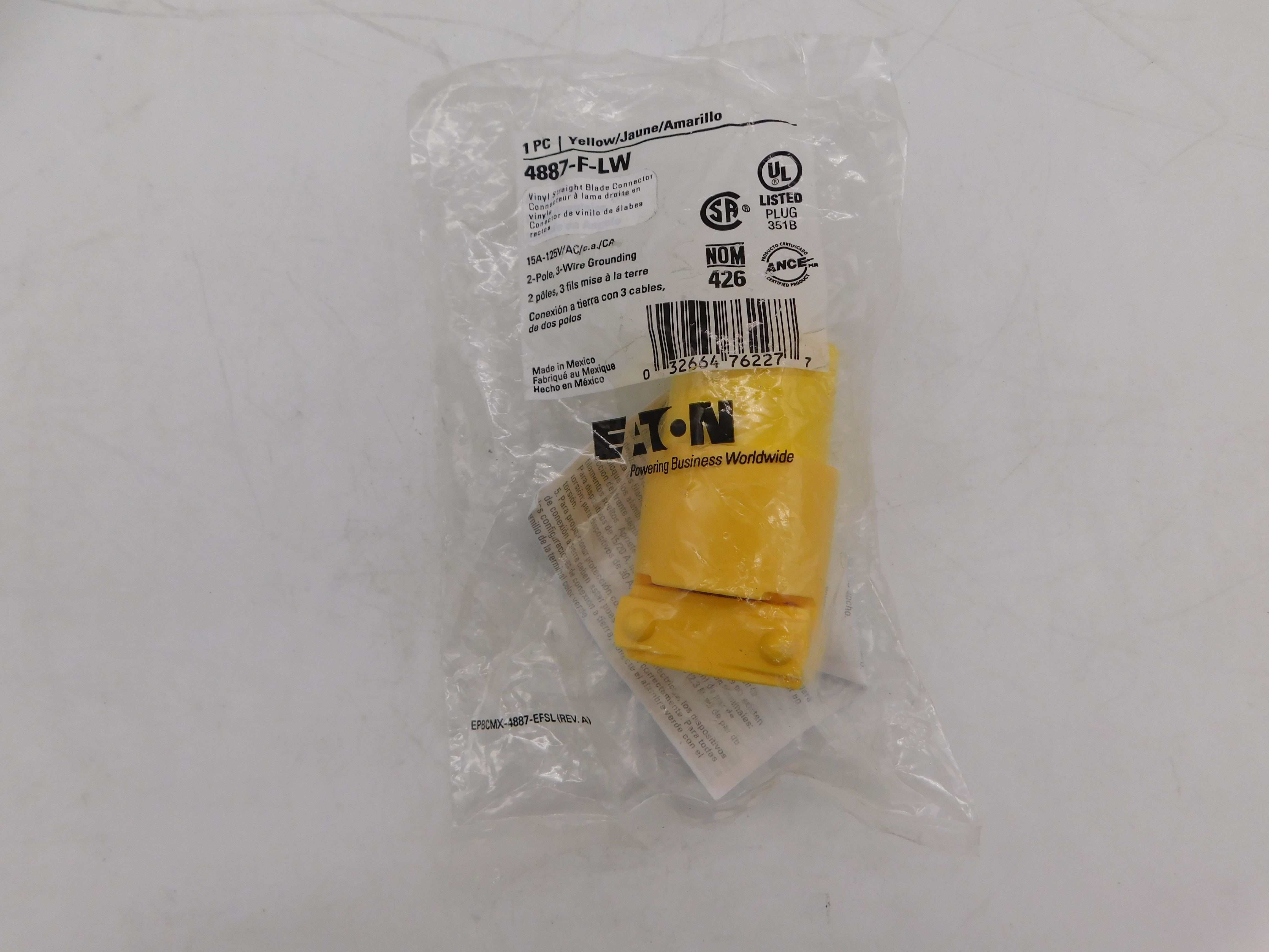 Eaton 4887-F-LW Plug/Connector/Adapter Accessories