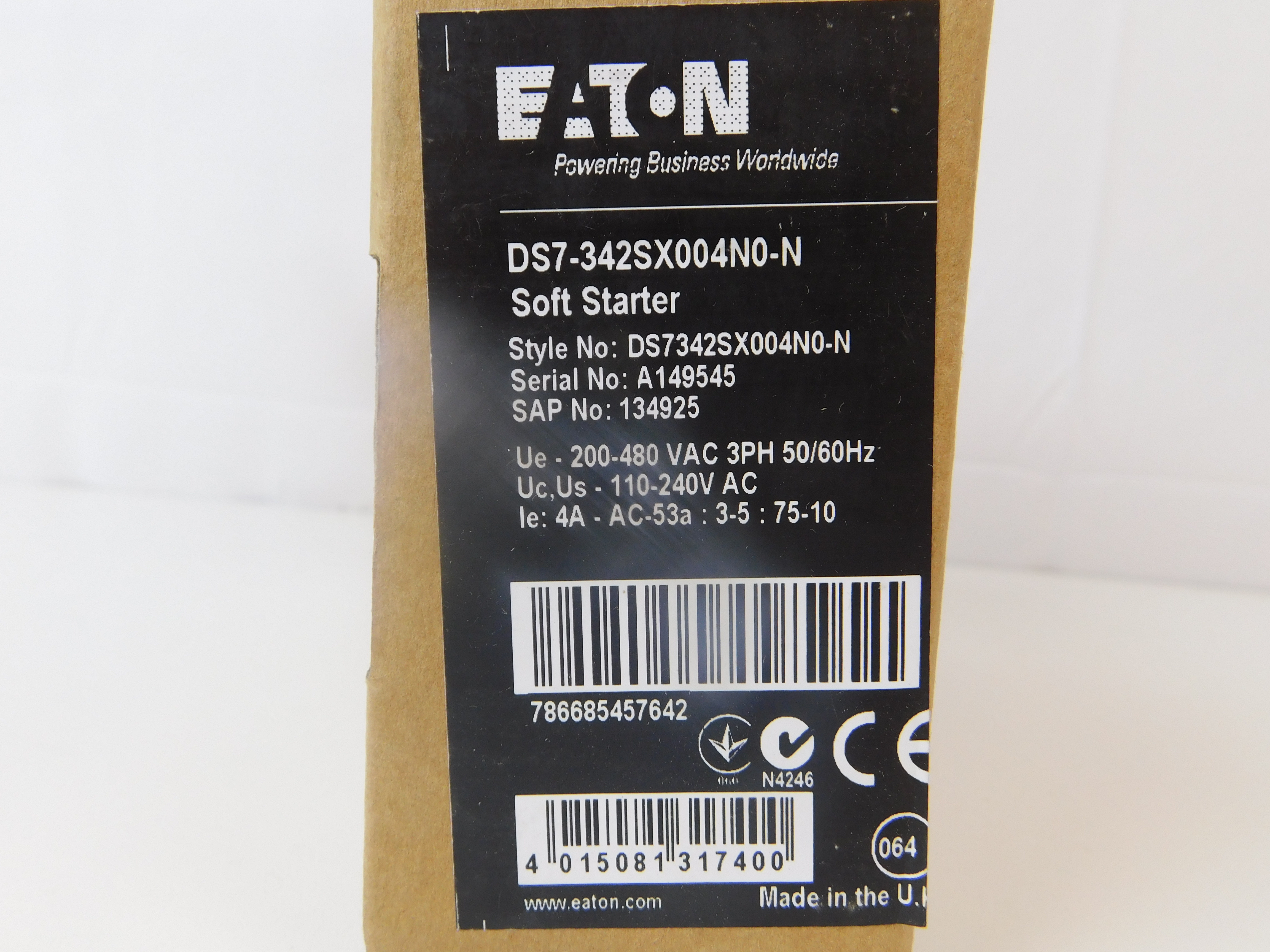 Eaton DS7-342SX004N0-N Soft Starters