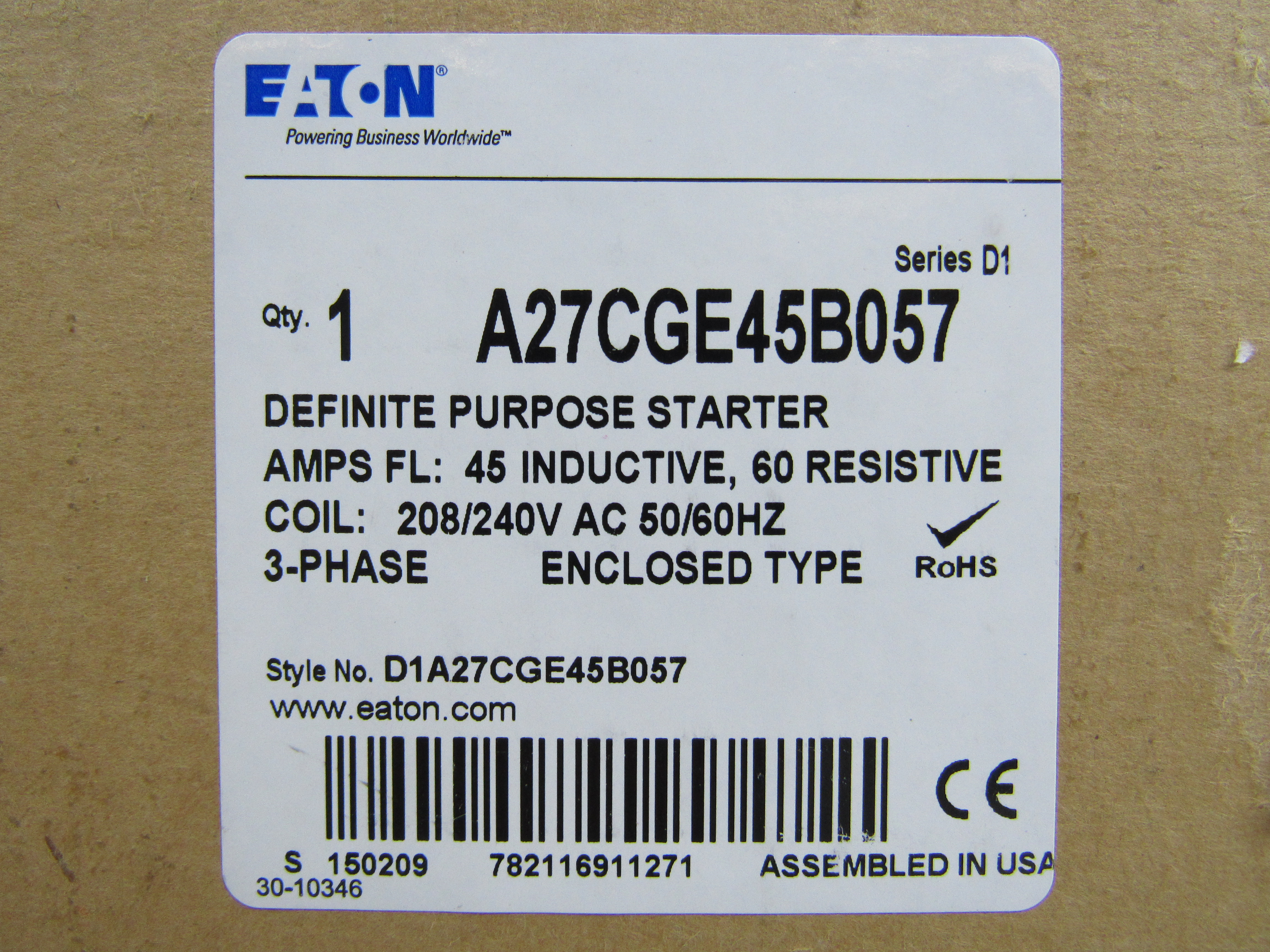 Eaton A27CGE45B057 Starters