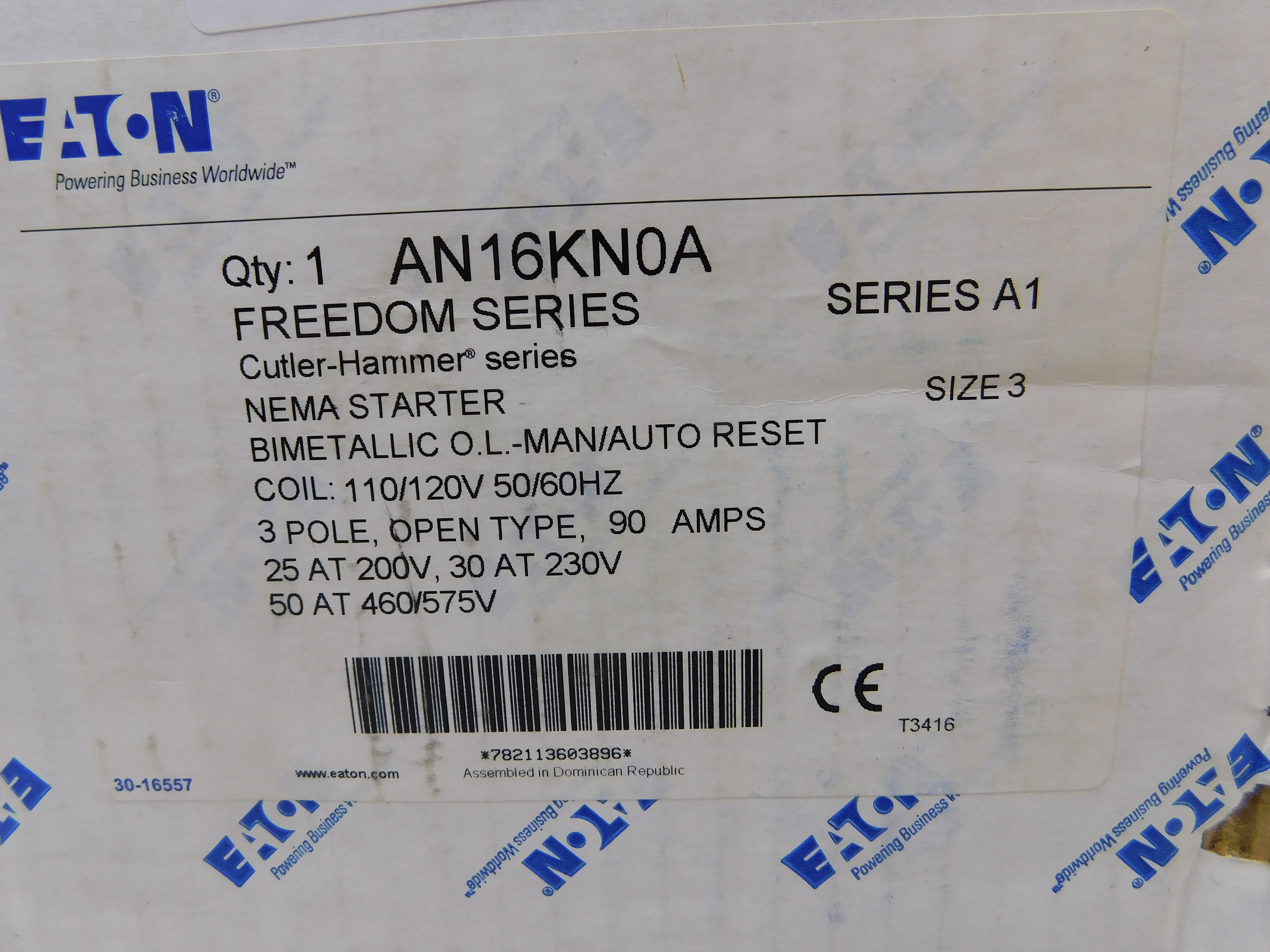 Crouse-Hinds AN16KN0A Non-Combination Starter