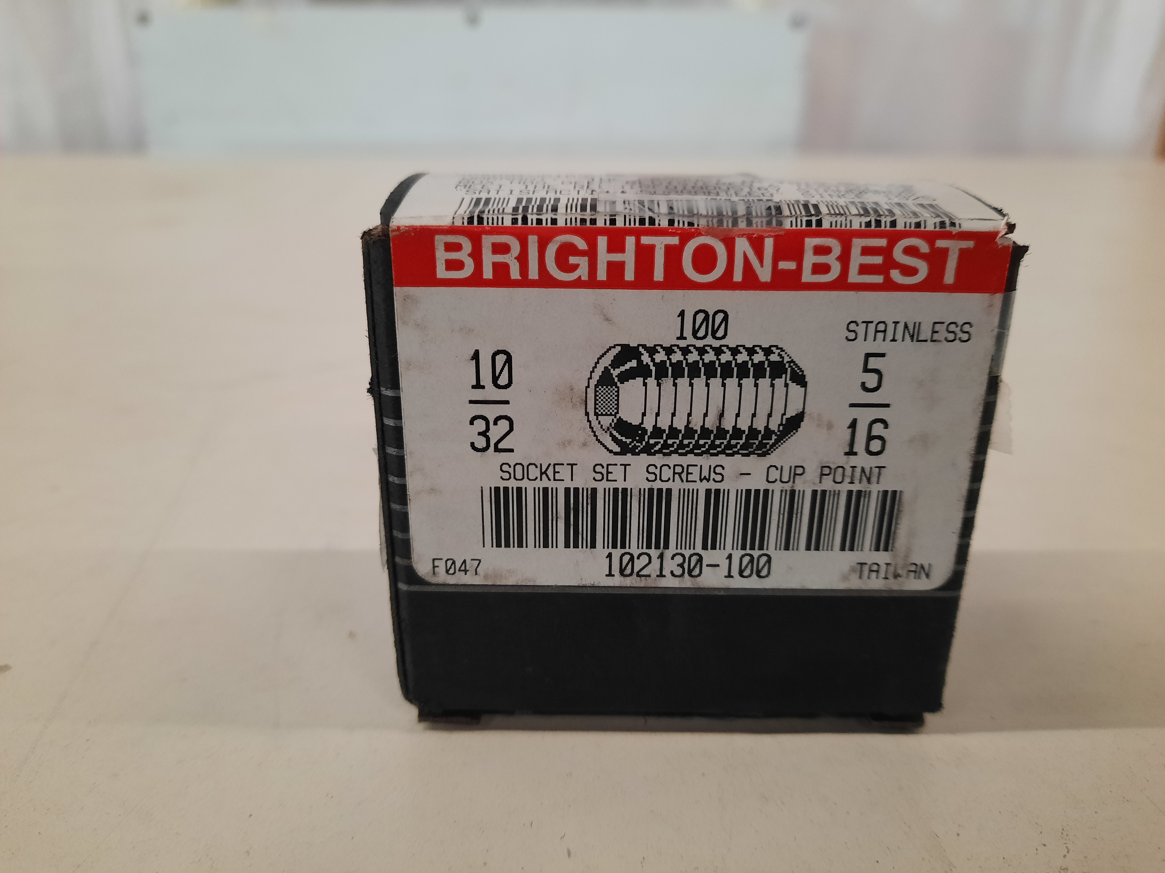 Brighton-Best International 102130-100 Hand Tools Socket Set Screws 100BOX