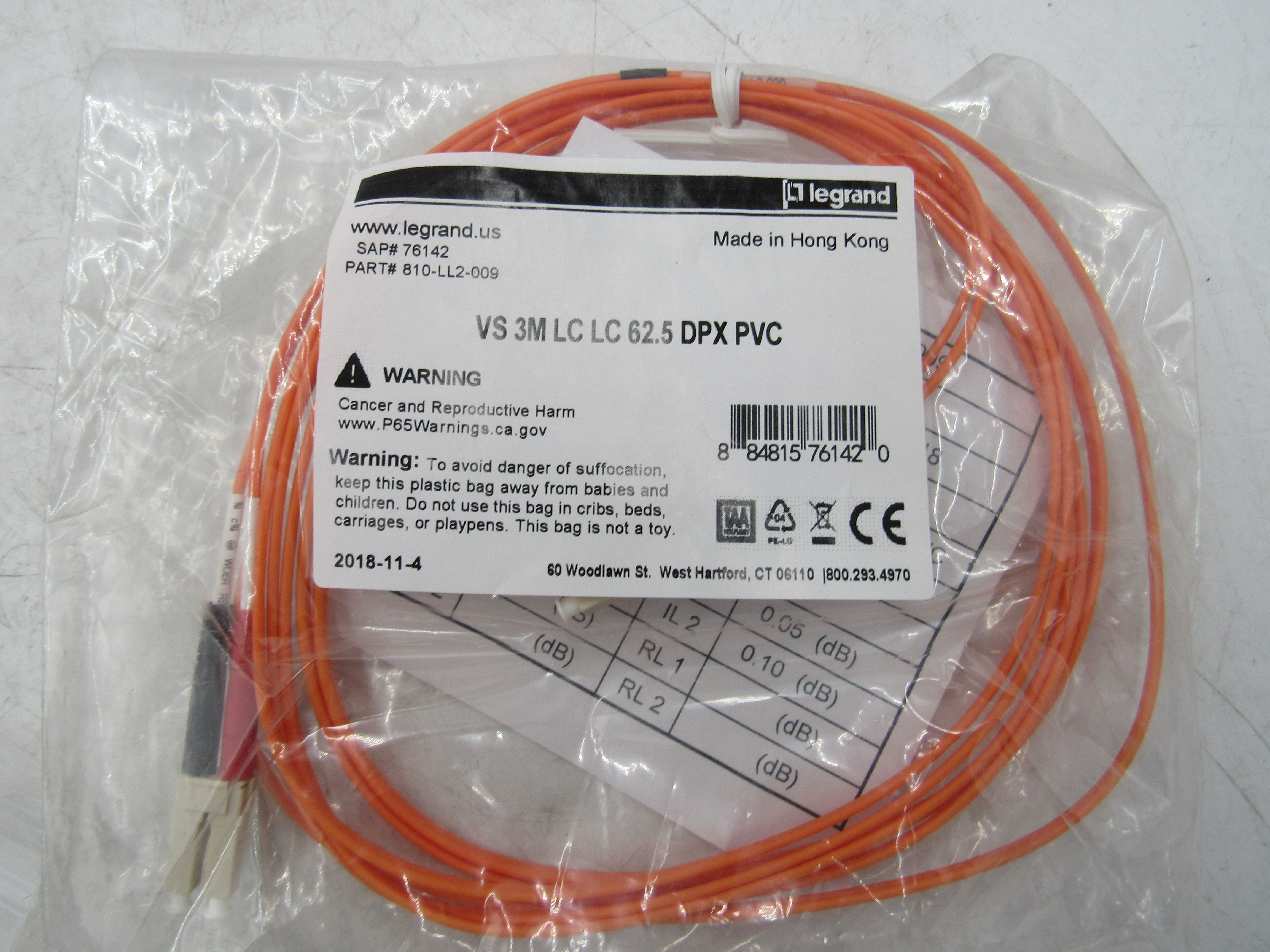 Legrand 810-LL2-009 Wire/Cable/Cord