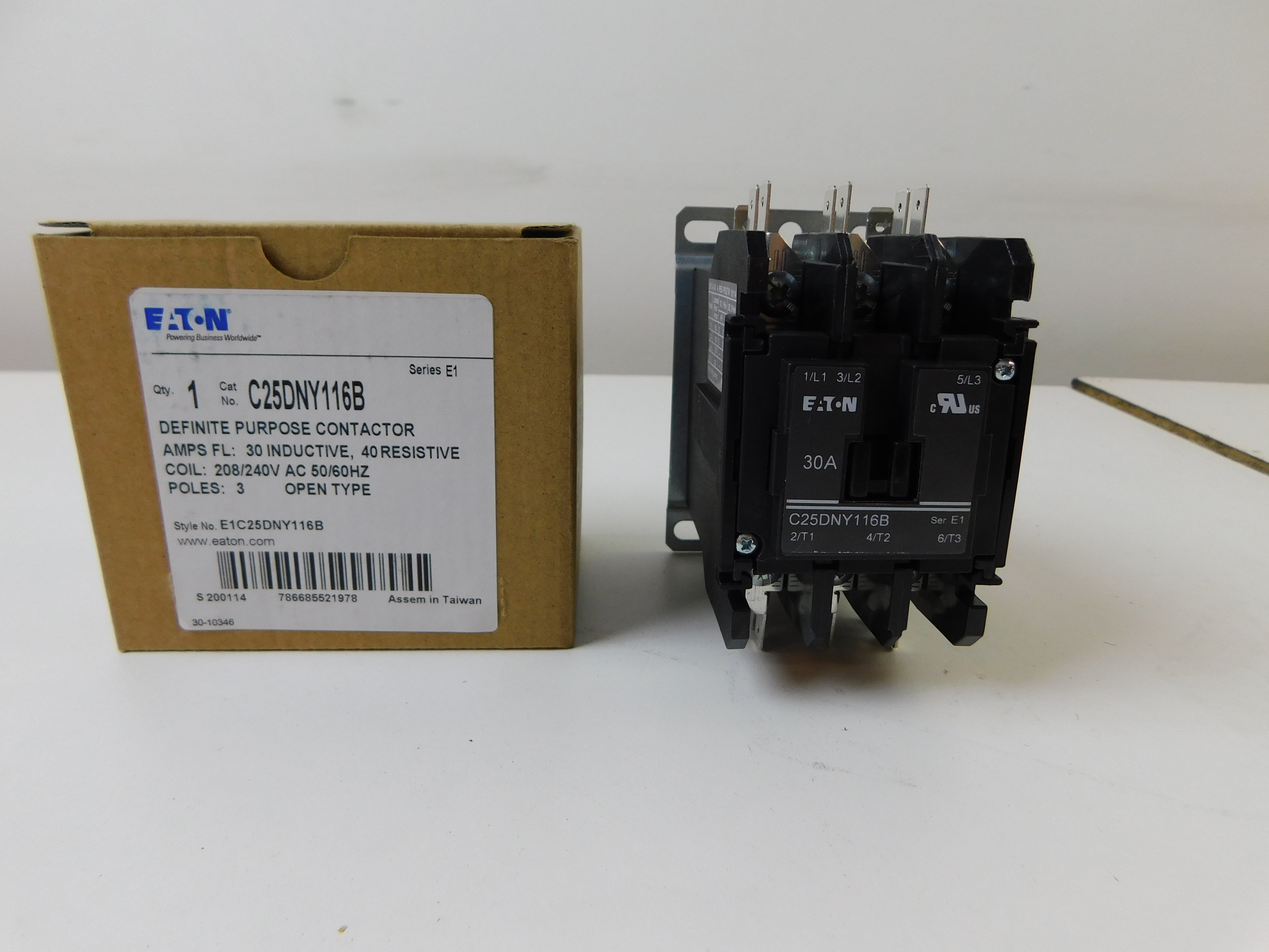 Eaton C25DNY116B Definite Purpose Contactors