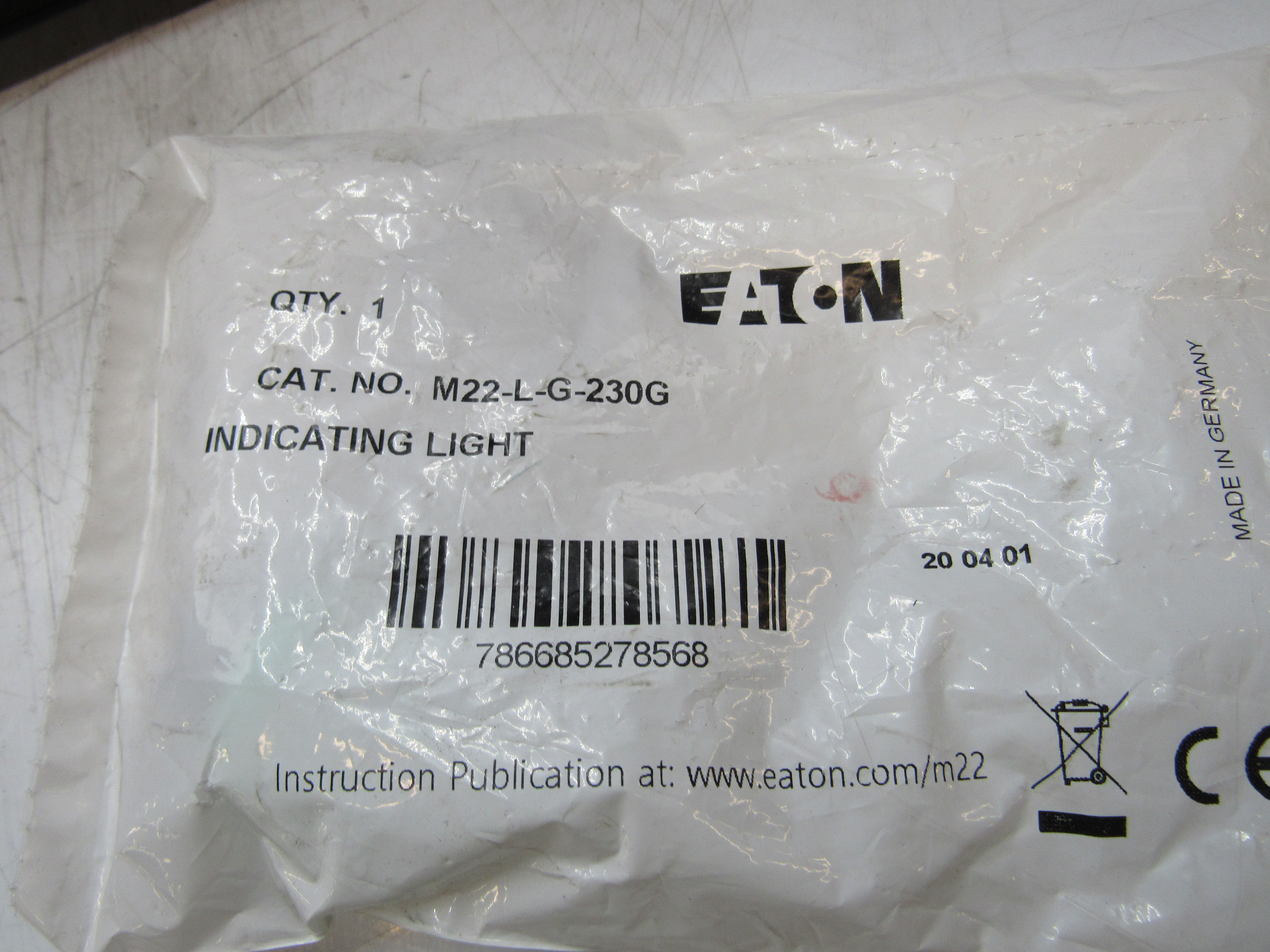 Eaton M22-L-G-230G Pilot Lights