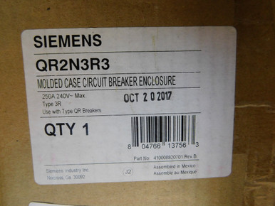 Siemens QR2N3R3 Circuit Breaker Enclosure