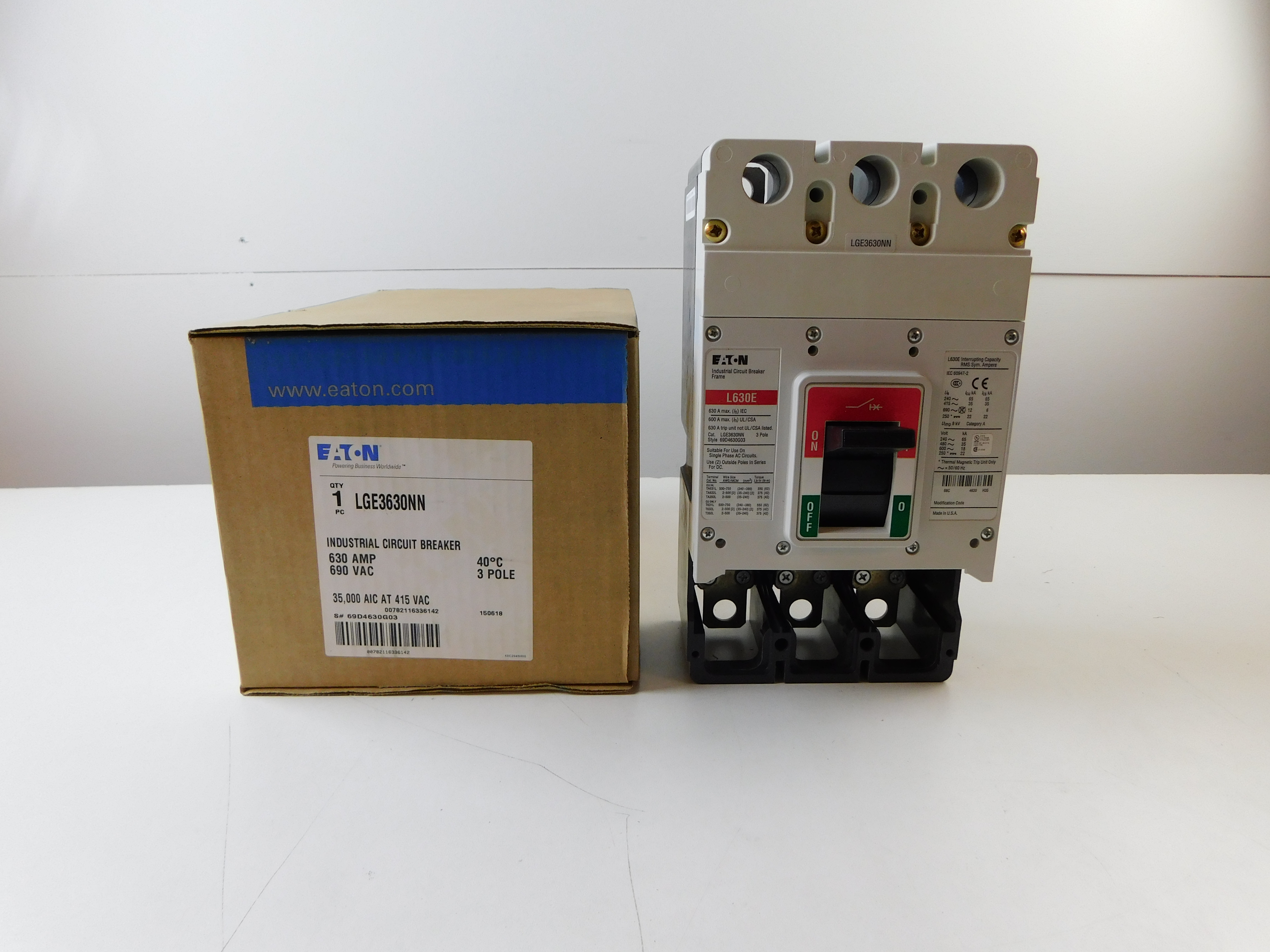Eaton LGE3630NN Molded Case Breakers (MCCBs)