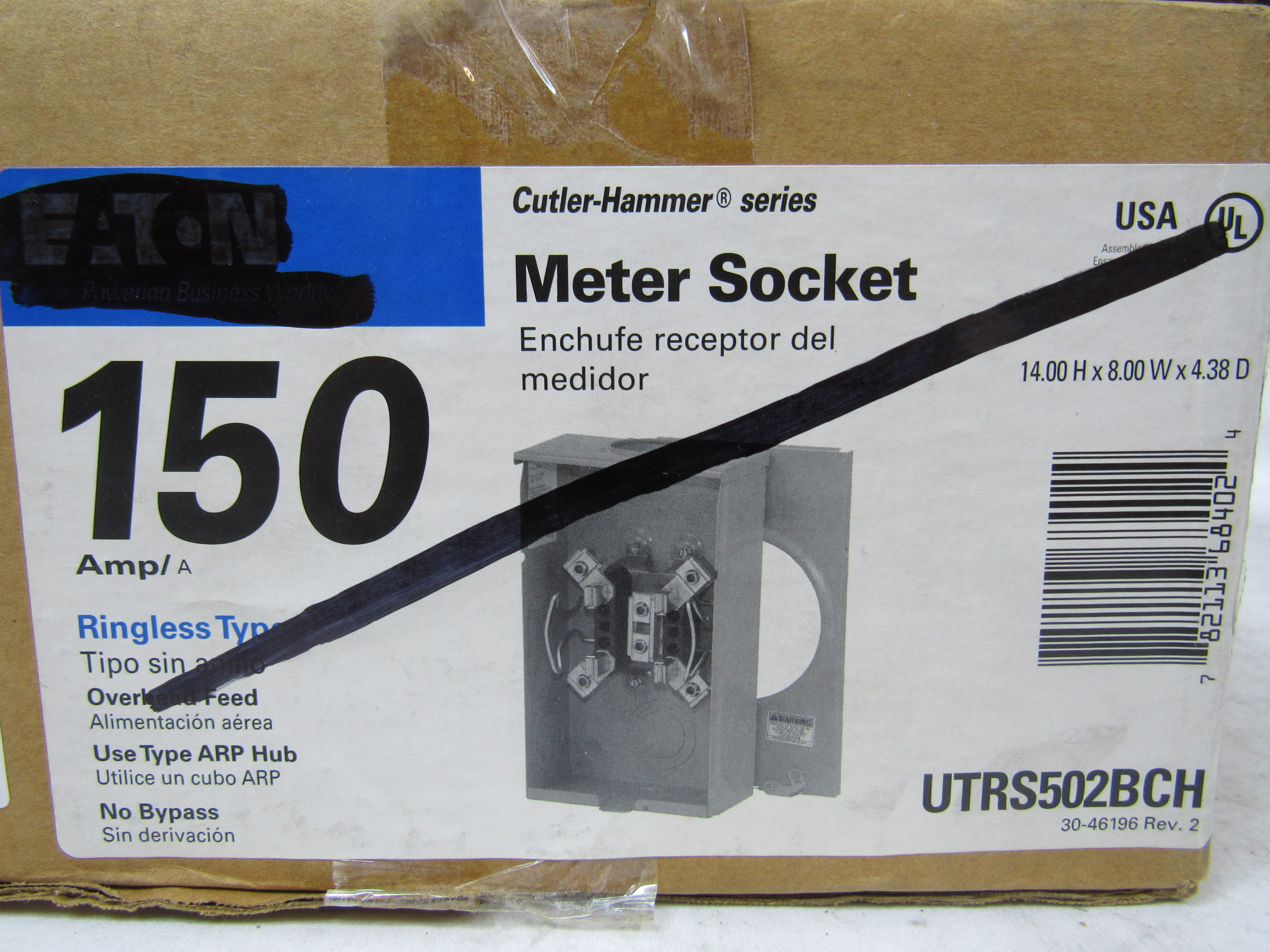 Eaton UTRS502BCH Meter Sockets