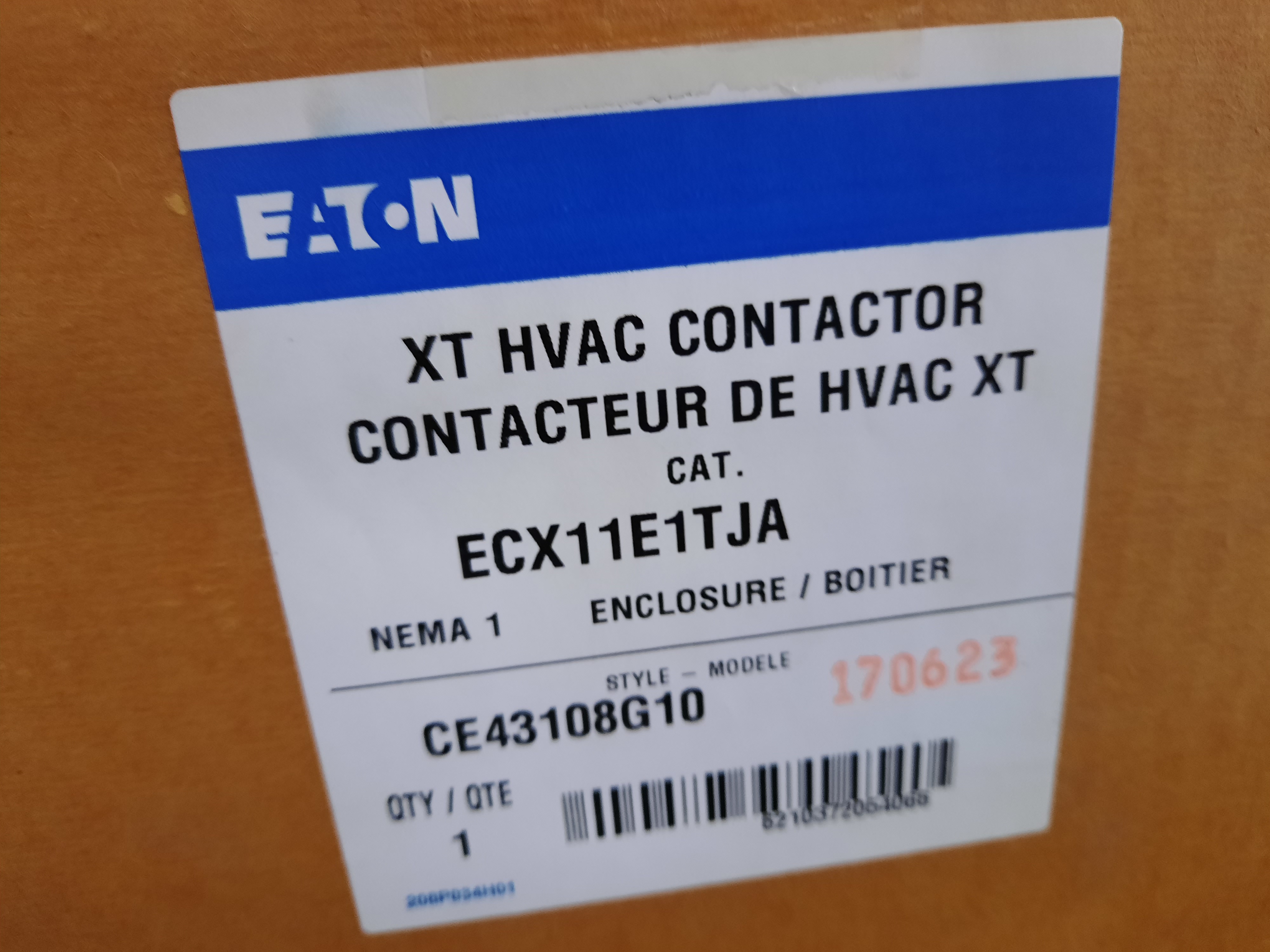 Eaton ECX11E1TJA Enclosed Contactors
