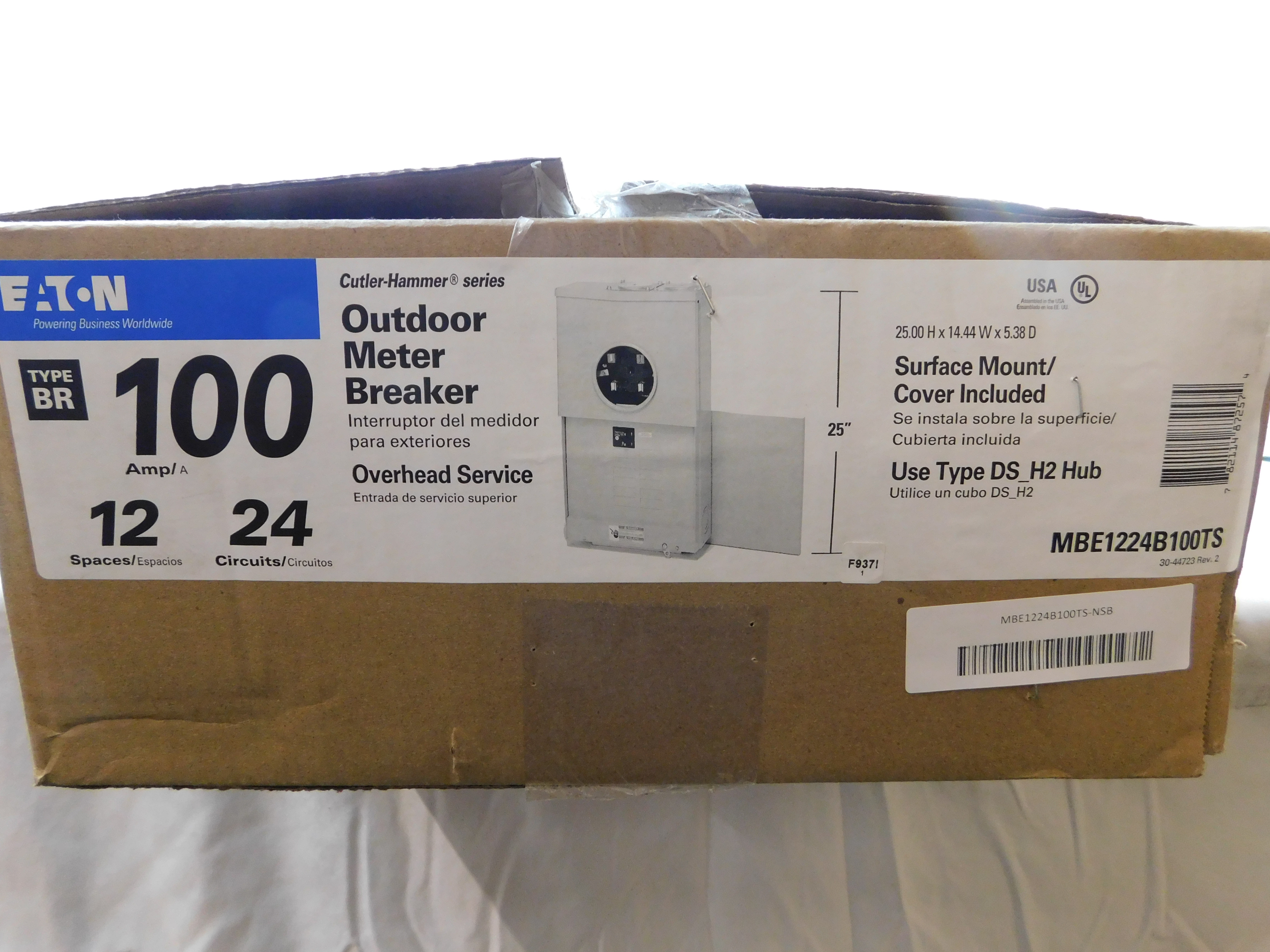 Eaton MBE1224B100TS Meter Sockets
