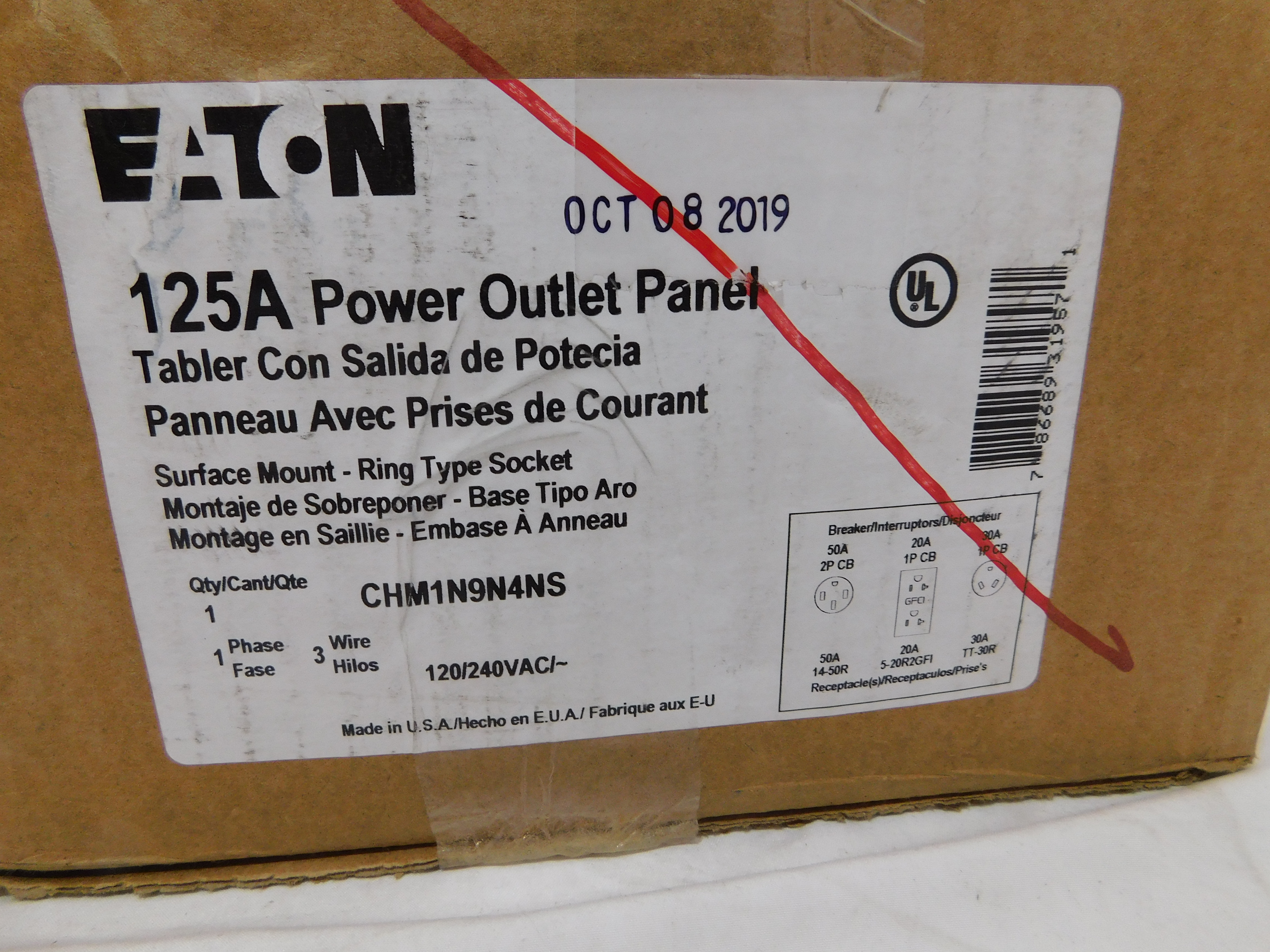 Eaton CHM1N9N4NS Loadcenters and Panelboards