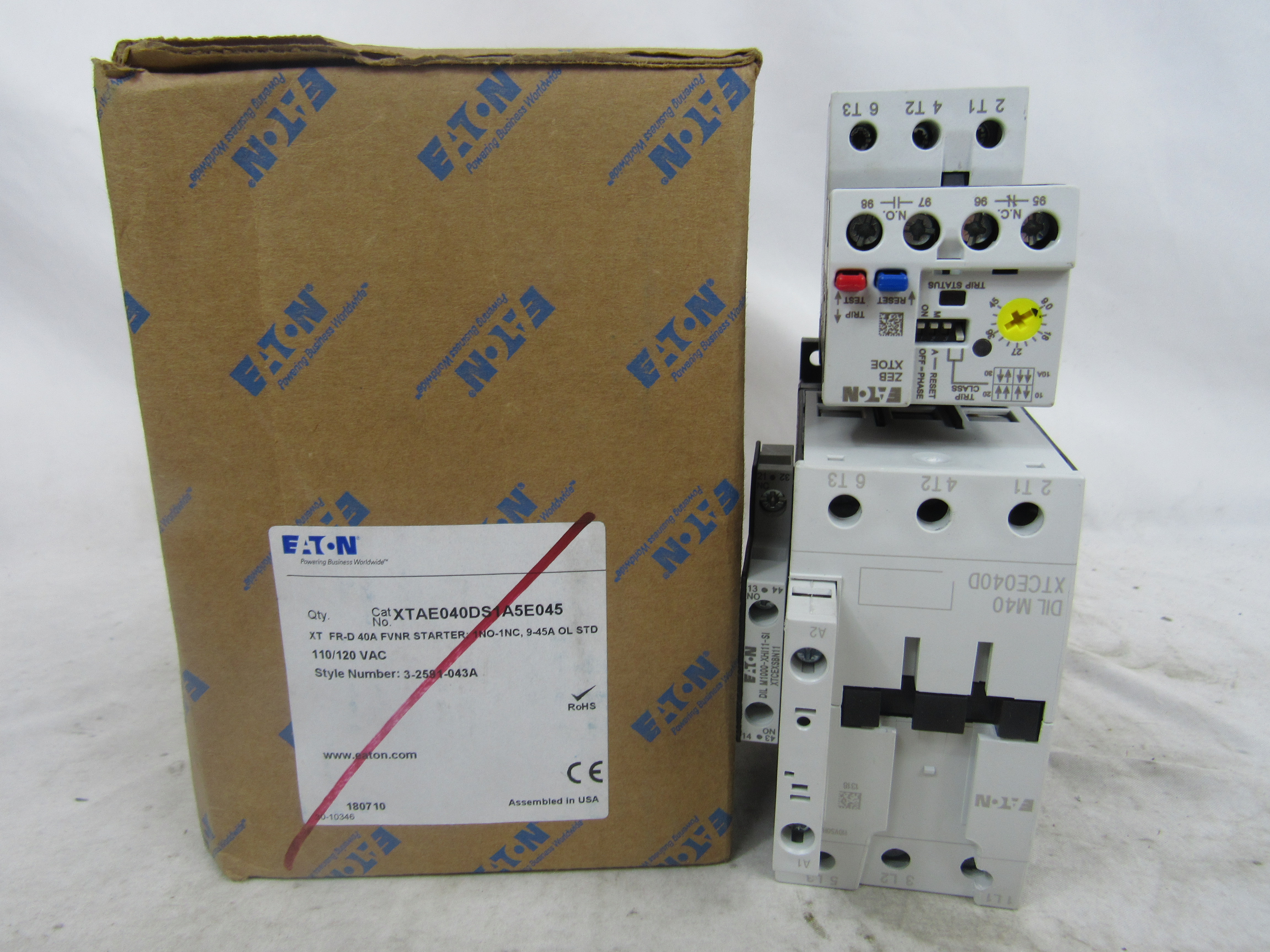 Eaton XTAE040DS1A5E045 Non-Reversing Starters