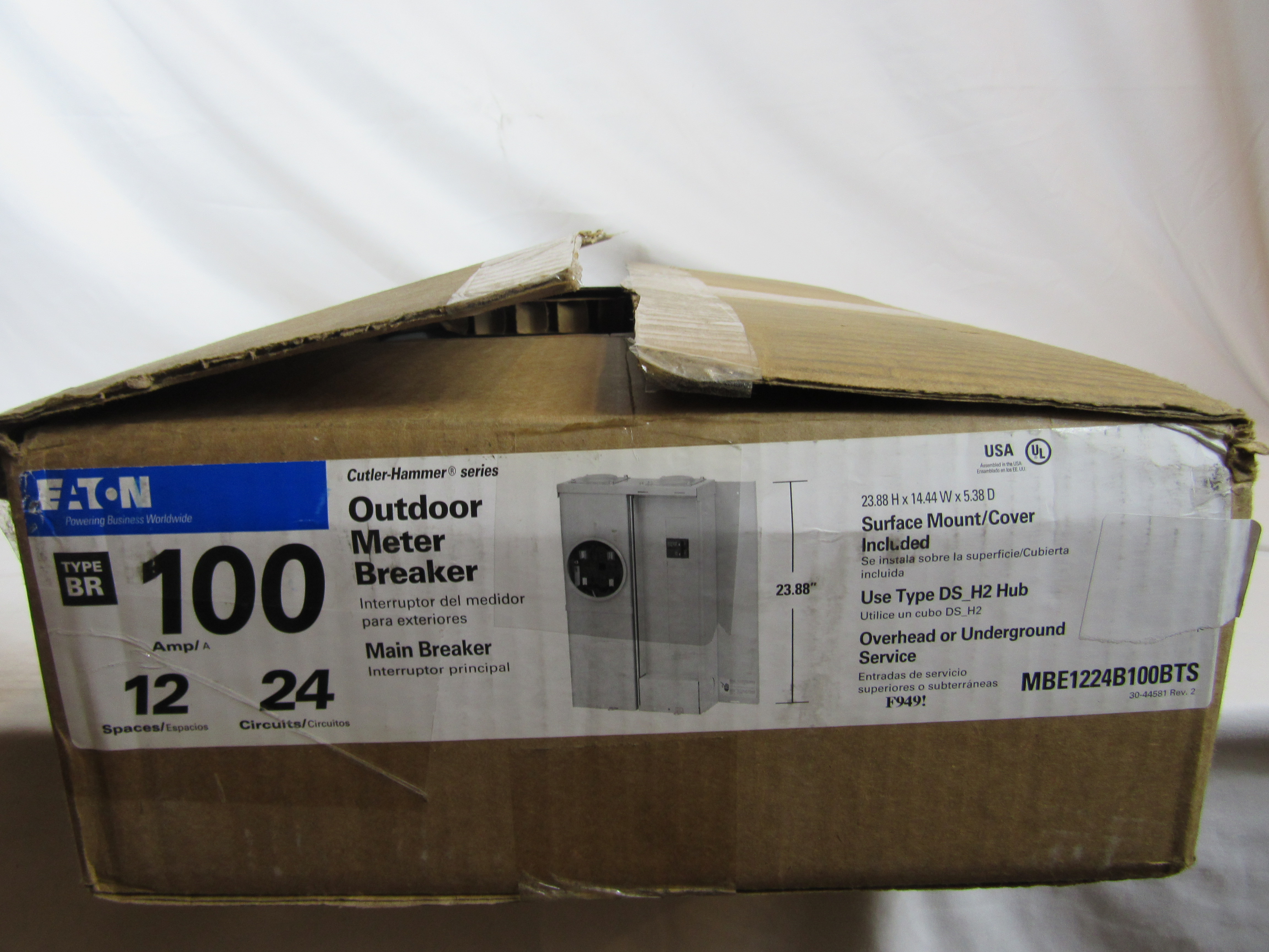 Eaton MBE1224B100BTS Meter Circuit Breaker