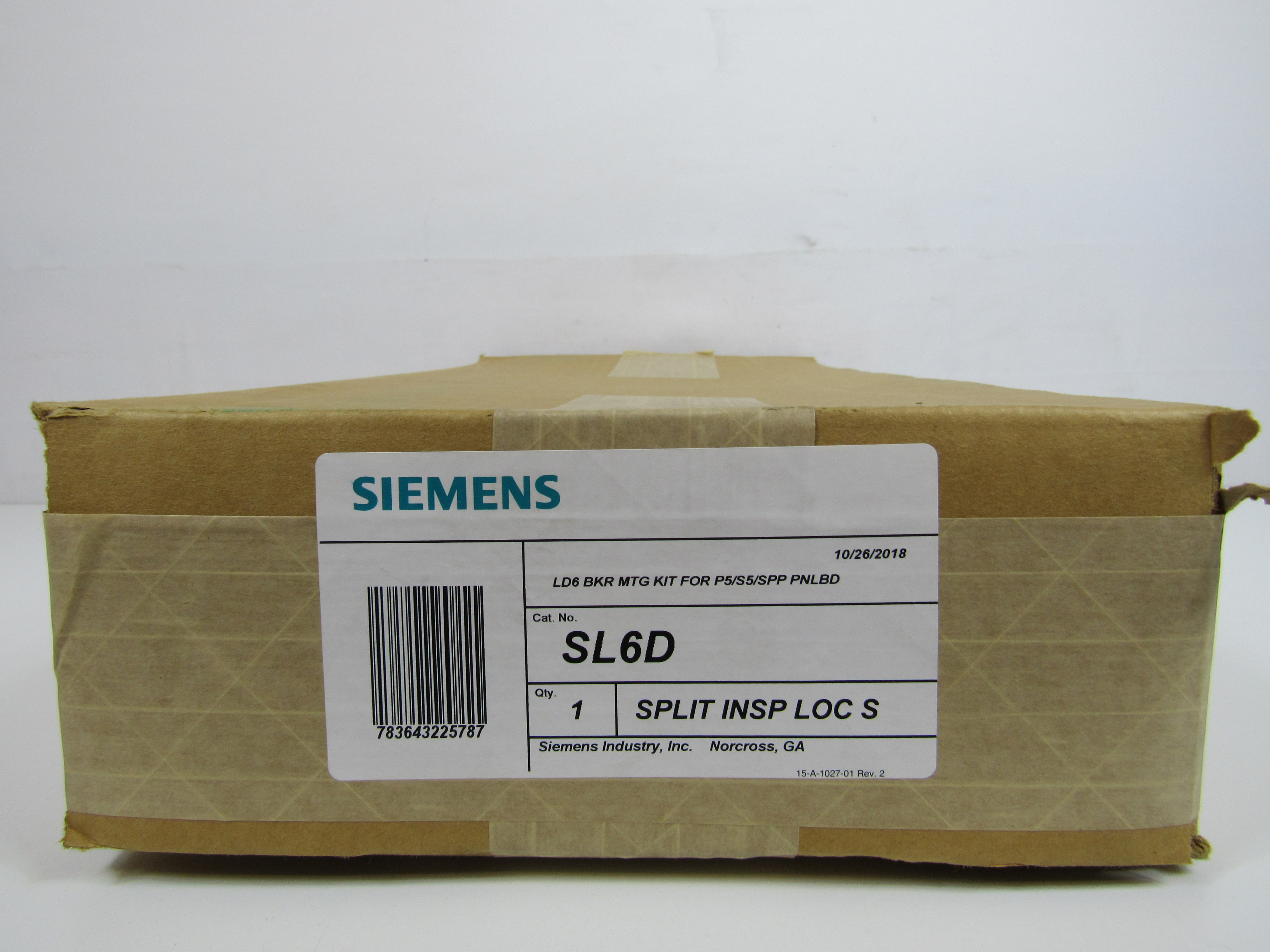 Siemens SL6D Panelboard Breaker Mounting Kit
