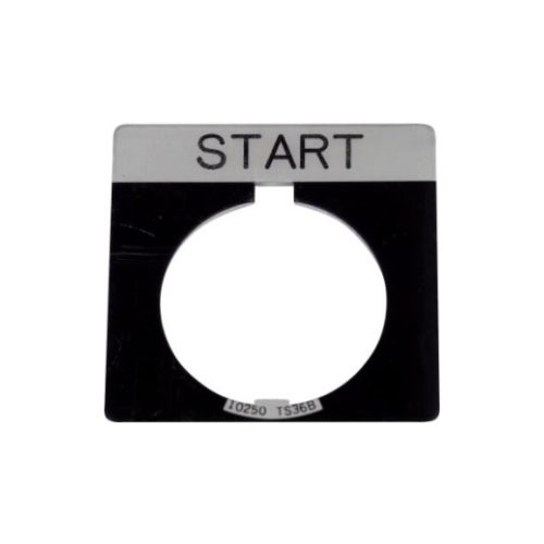 Eaton 10250TS35 Contact Blocks and Other Accessories Legend Plate Black EA Down