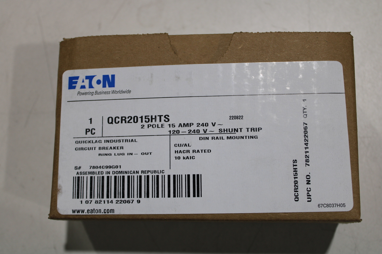 Eaton QCR2015HTS Din Rail Mounted Circuit Breakers