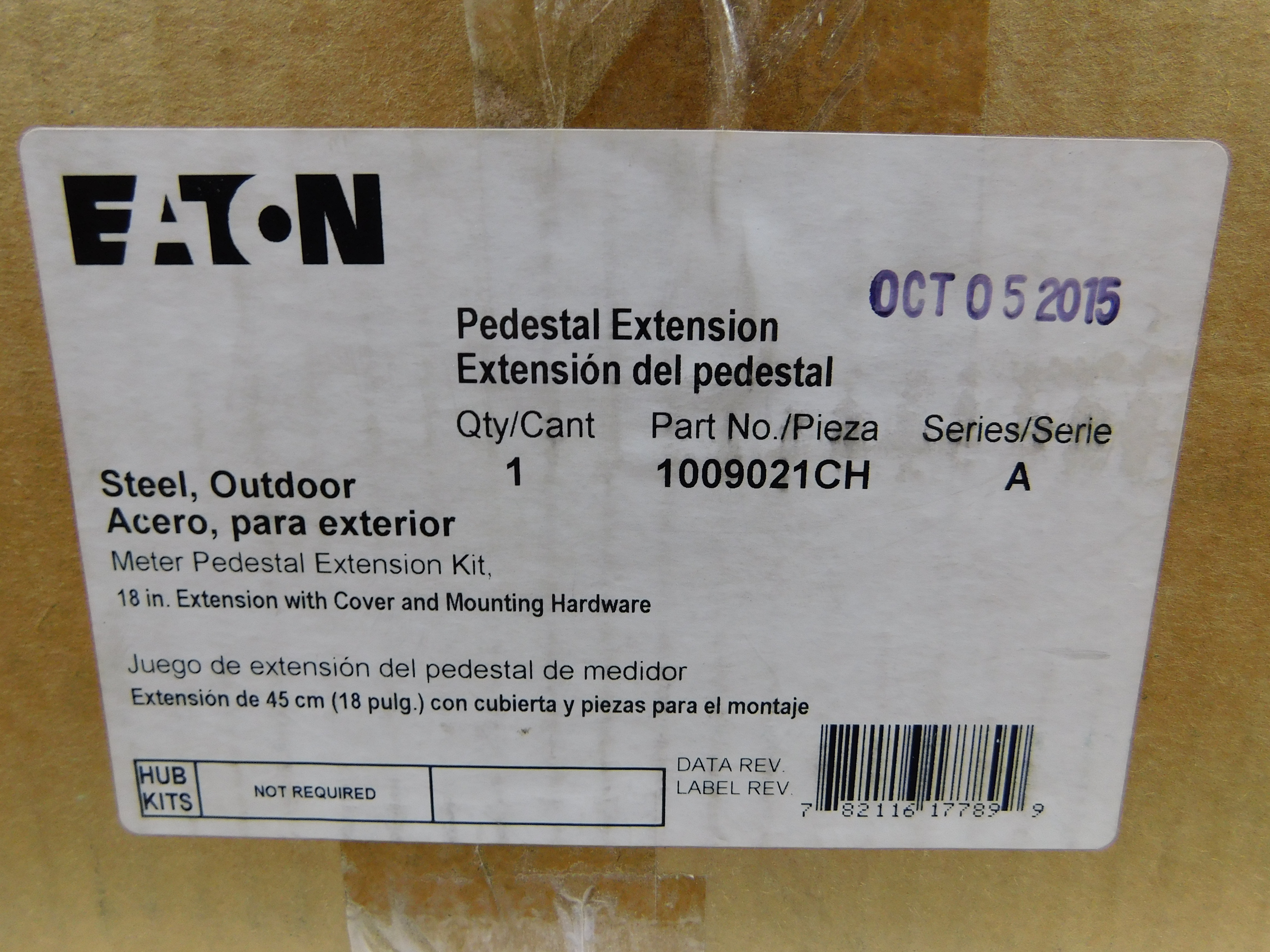 Eaton 1009021CH Meter and Meter Socket Accessories Pedestal Extension EA