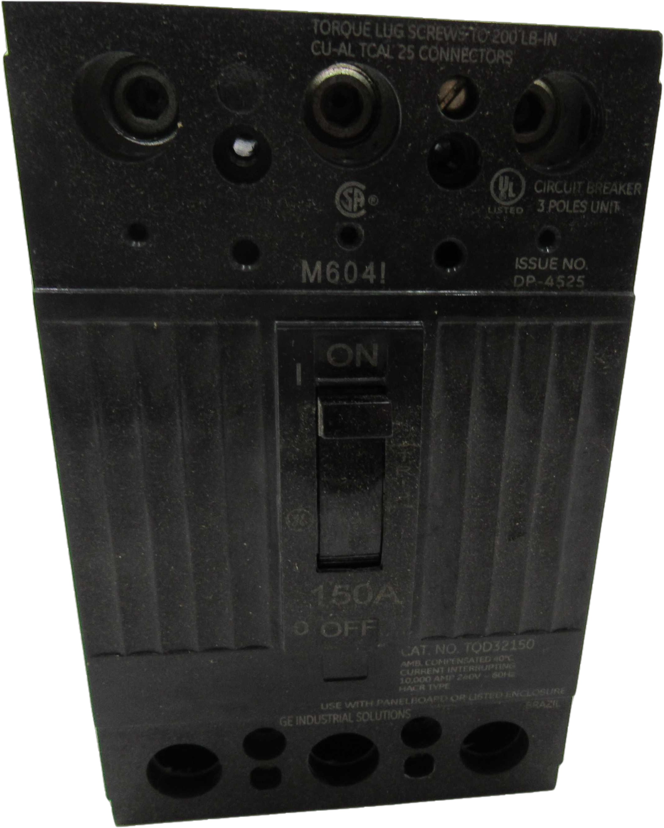 GE TQD32150X2 Molded Case Breakers (MCCBs)