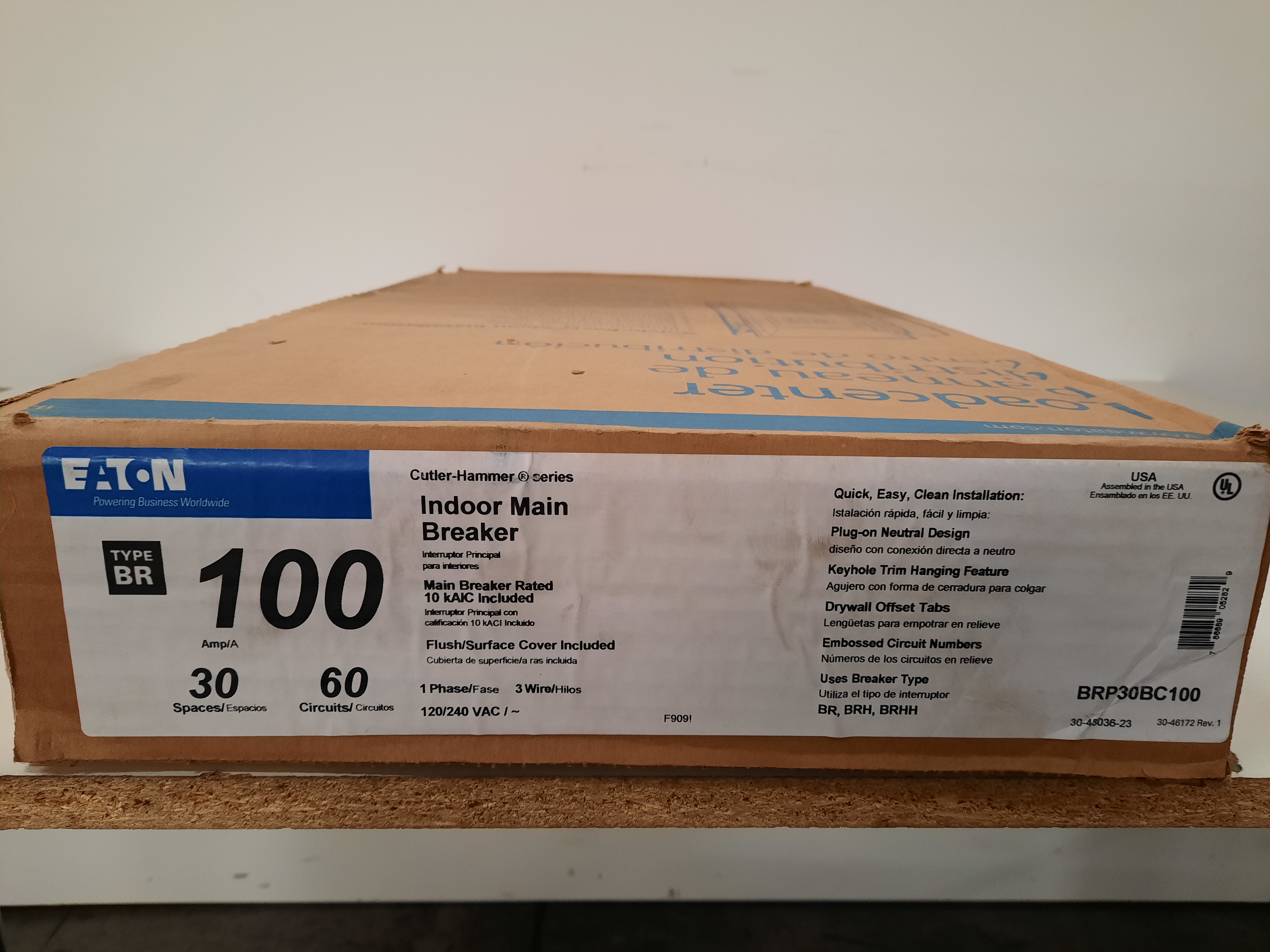 Eaton BRP30BC100 Loadcenters and Panelboards