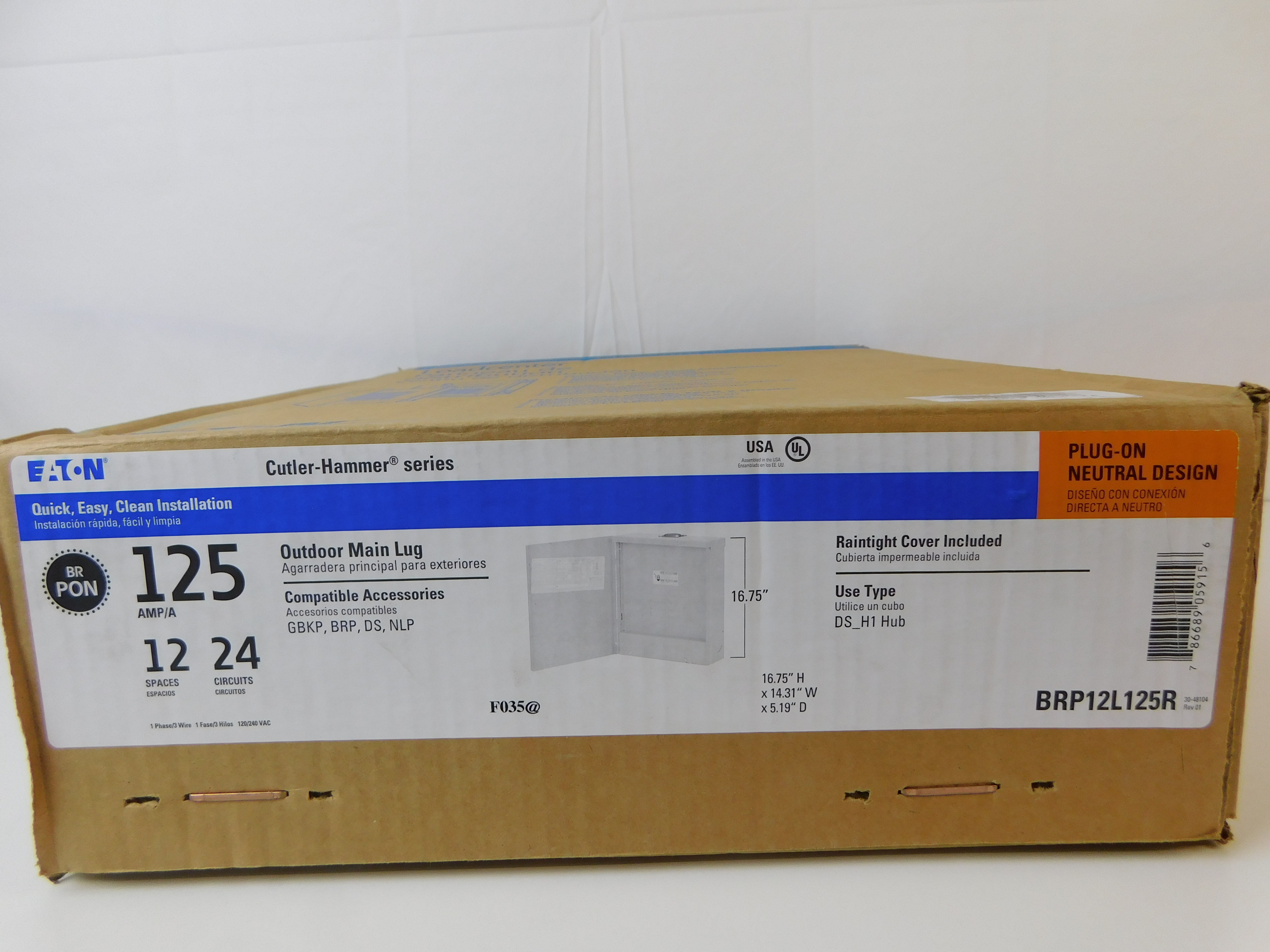 Eaton BRP12L125R Load Center