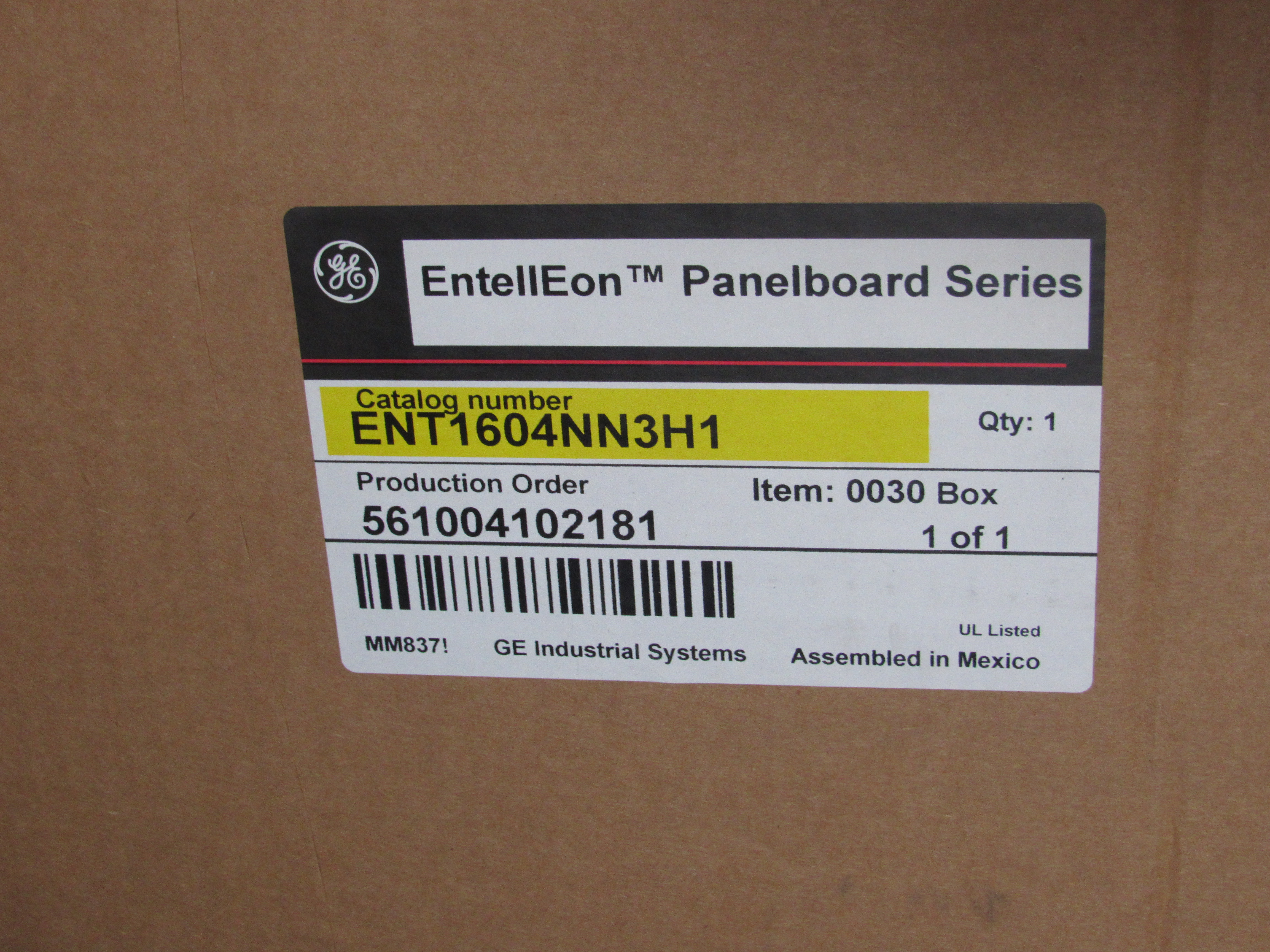 GENERAL ELECTRIC ENT1604NN3H1 Bus Plugs and Busway